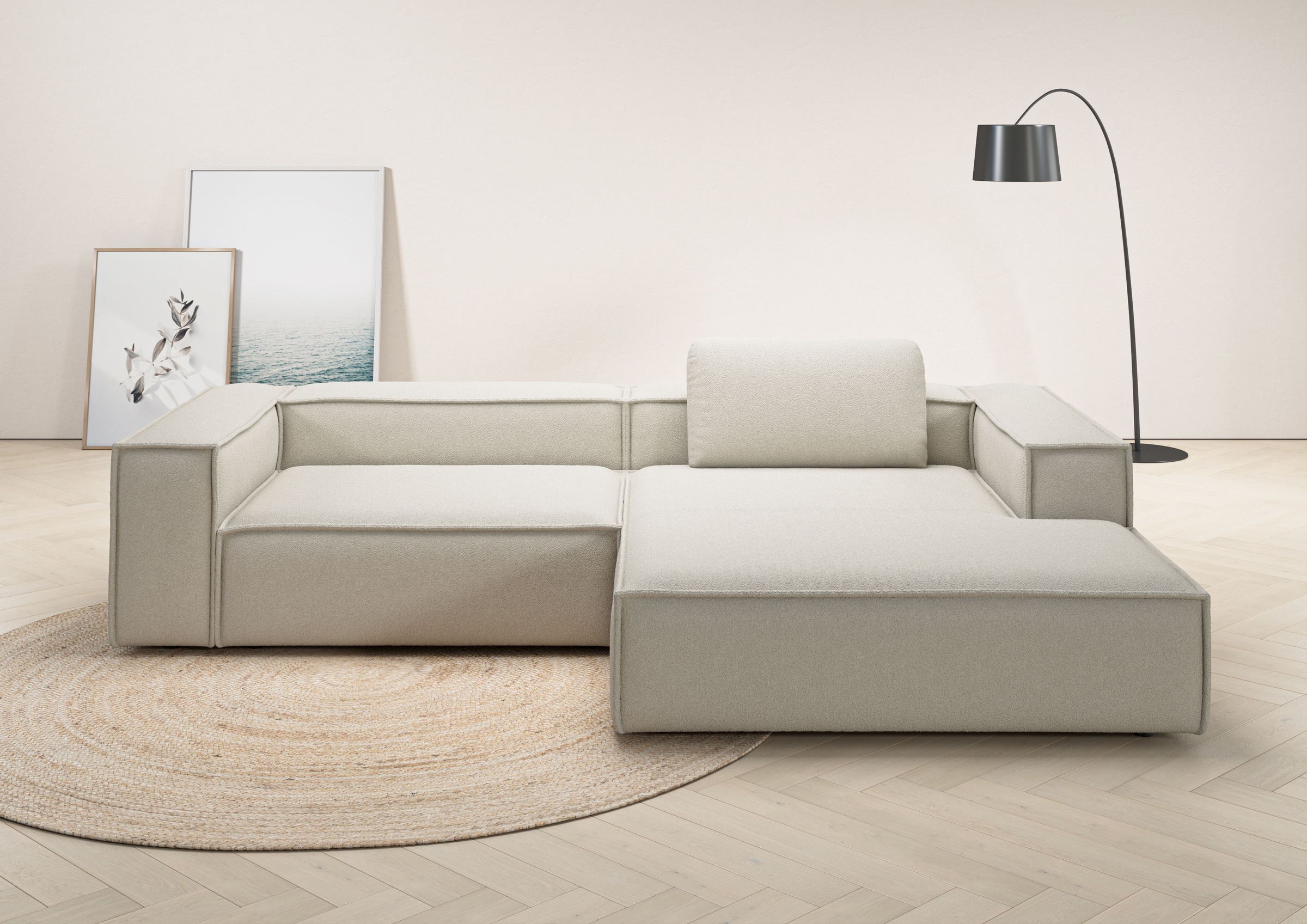 Places of Style Ecksofa "Watertown, modernes XXL L-Form, 306 cm breit", Gro günstig online kaufen