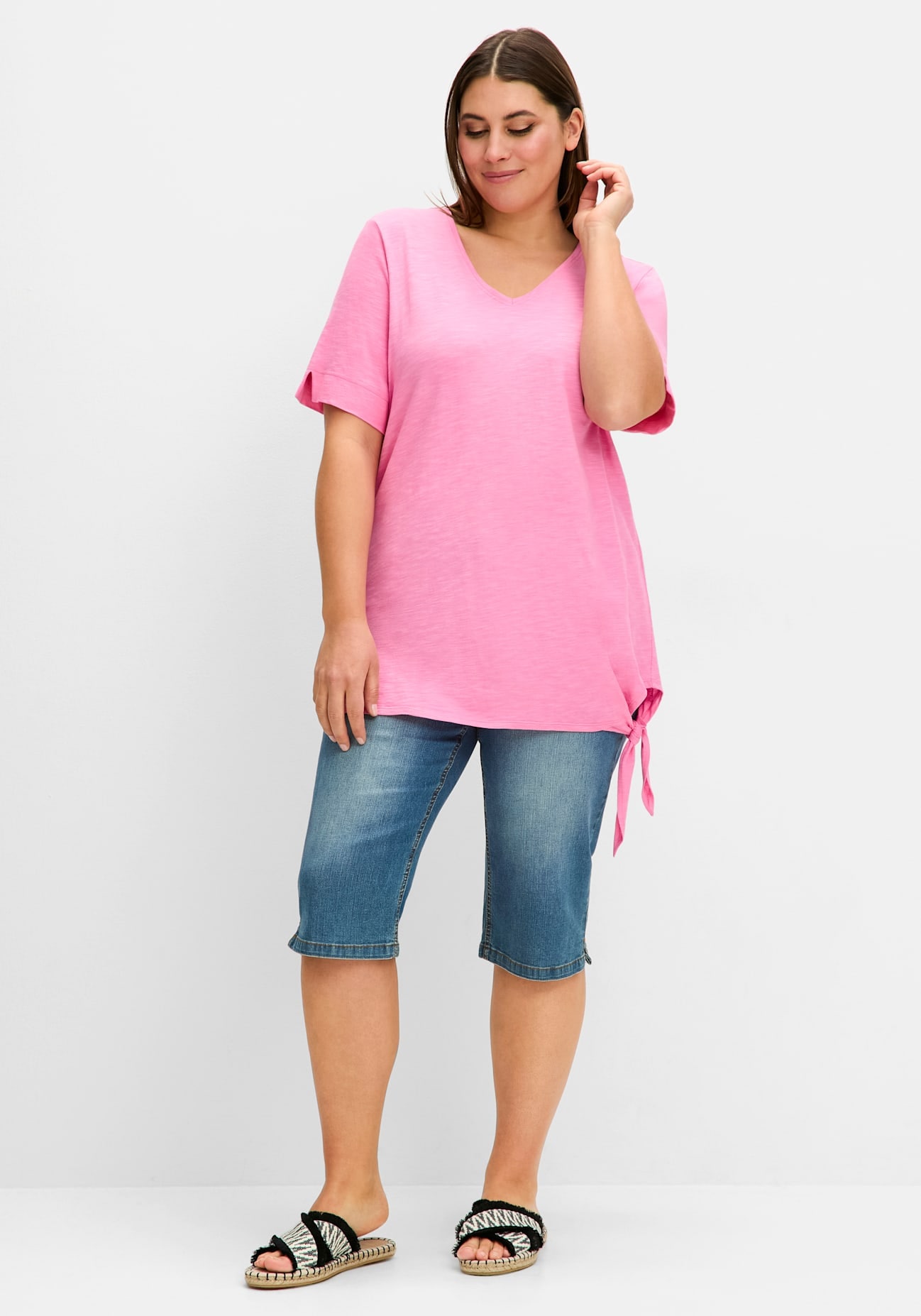 Sheego T-Shirt "T-Shirt", (1 tlg.) günstig online kaufen