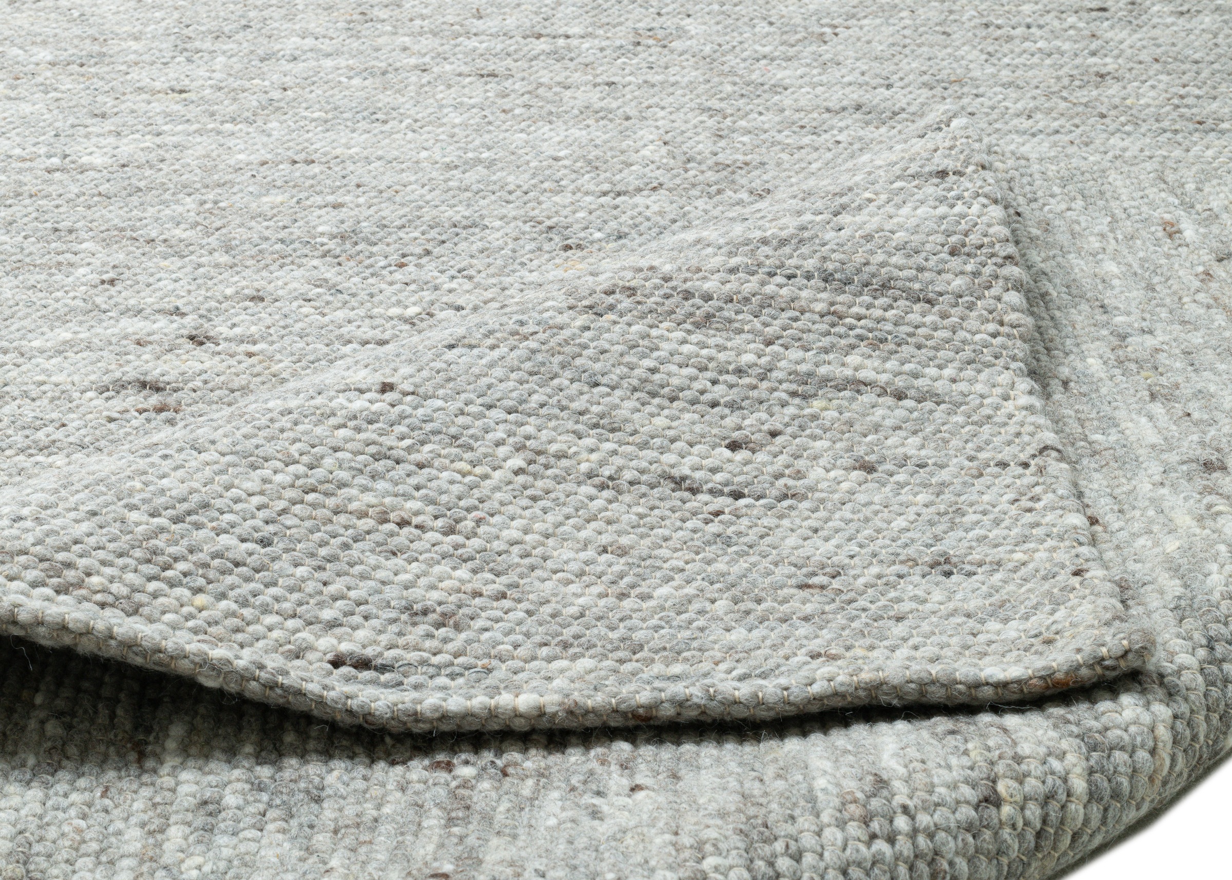 Wollteppich OTTO HOME "Pirker", beige (naturgrau), B:40cm H:12mm L:60cm, Schurwolle, Teppiche, Wendeteppich, meliert, reine Wolle, handgewebt, Scandi, Wohnzimmer 2