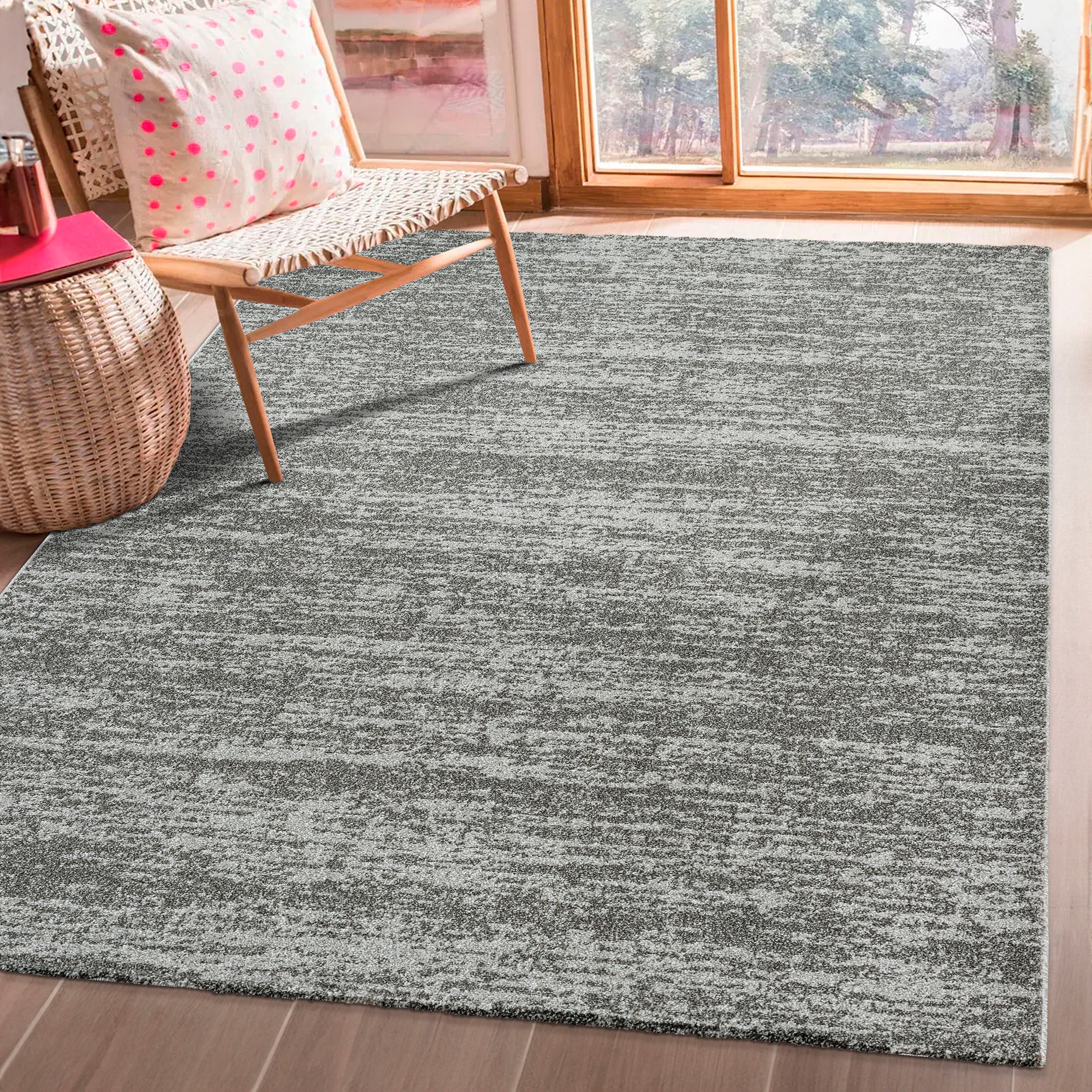 Sanat Teppich »Oslo«, rechteckig, 10 mm Höhe, meliert Kurzflor, Wohnzimmer, Schlafzimmer, auch als Läufer