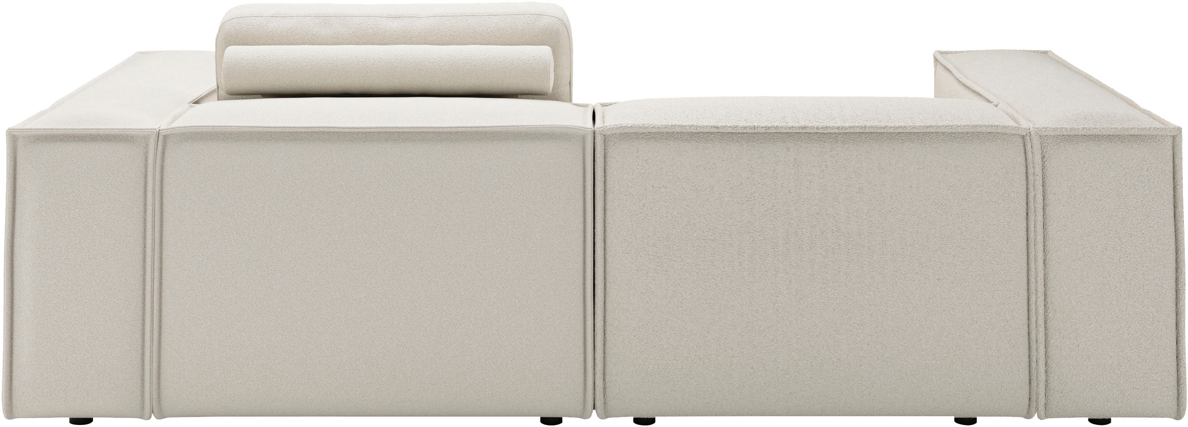 Places of Style Ecksofa »Watertown, kompakte L-Form, 246 cm breite für kleinere Räume«, modernes Ecksofa mit Feincordbezug, platzsparend & bequem