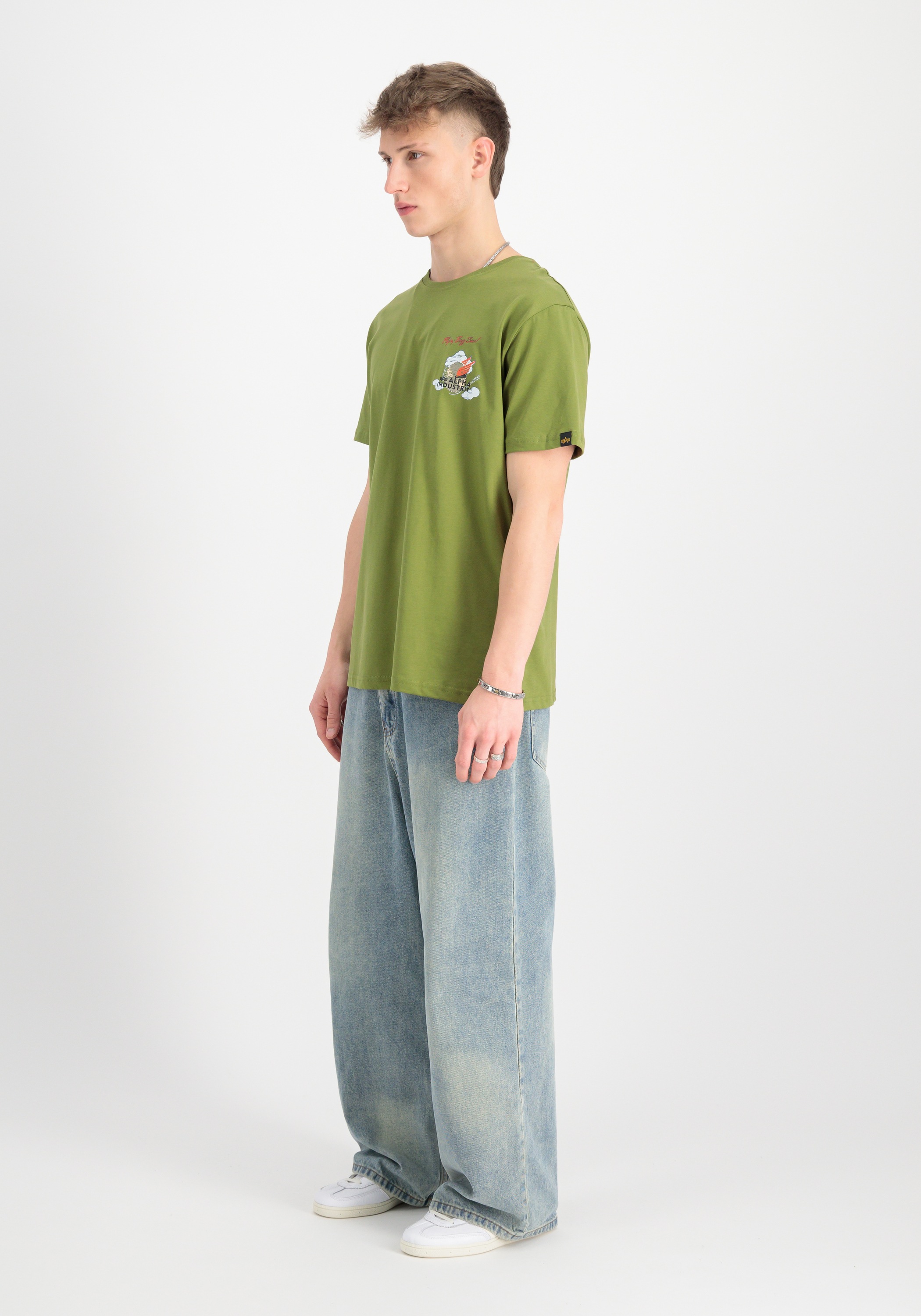 Thumbnail - Alpha Industries T-Shirt "Alpha Industries Men - T-Shirts Flying Buzz SL T-Shirt"