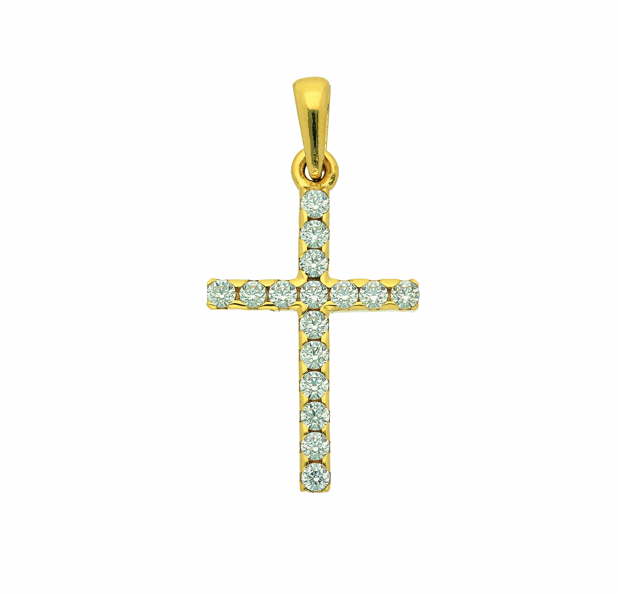 Adelia´s Kette ohne bestellen Zirkonia«, Anhänger - Anhänger mit Kreuz Halskette mit | Gold »333 Schmuckset BAUR Set