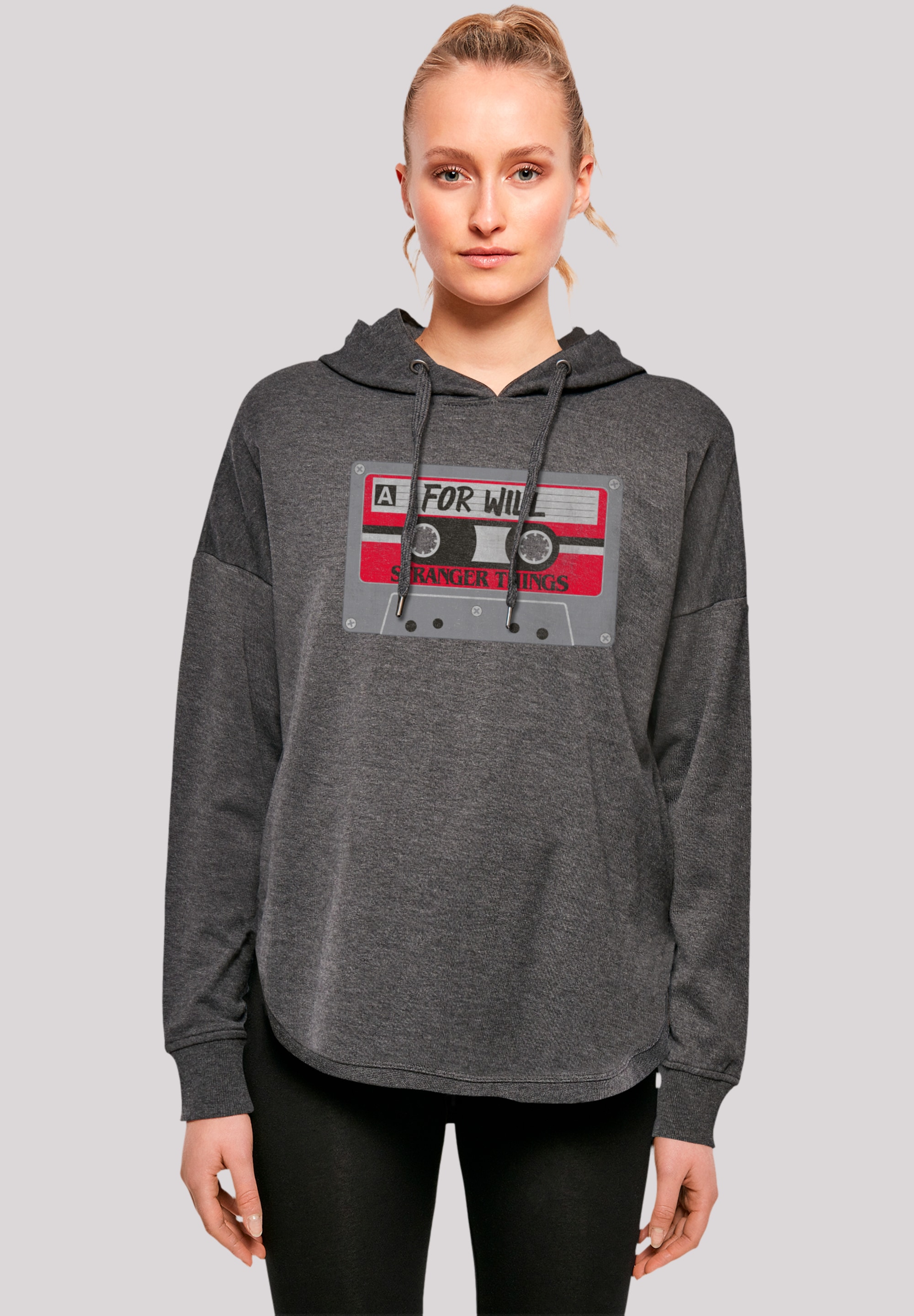 F4NT4STIC Kapuzenpullover "Stranger Things Cassette For Will Netflix", Premium Qualität