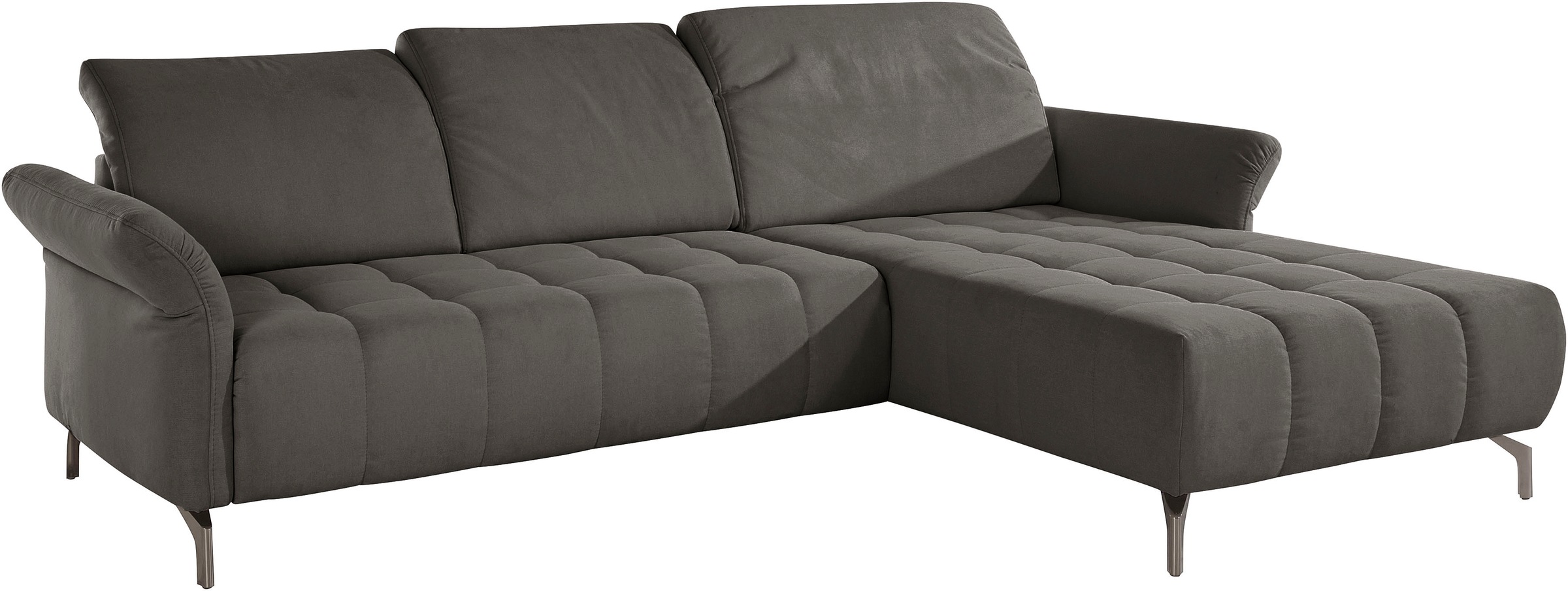 INOSIGN Ecksofa »Fresh L-Form«, Federkern, wahlweise Kopfteilverstellung und motorischer Vorziehsitz