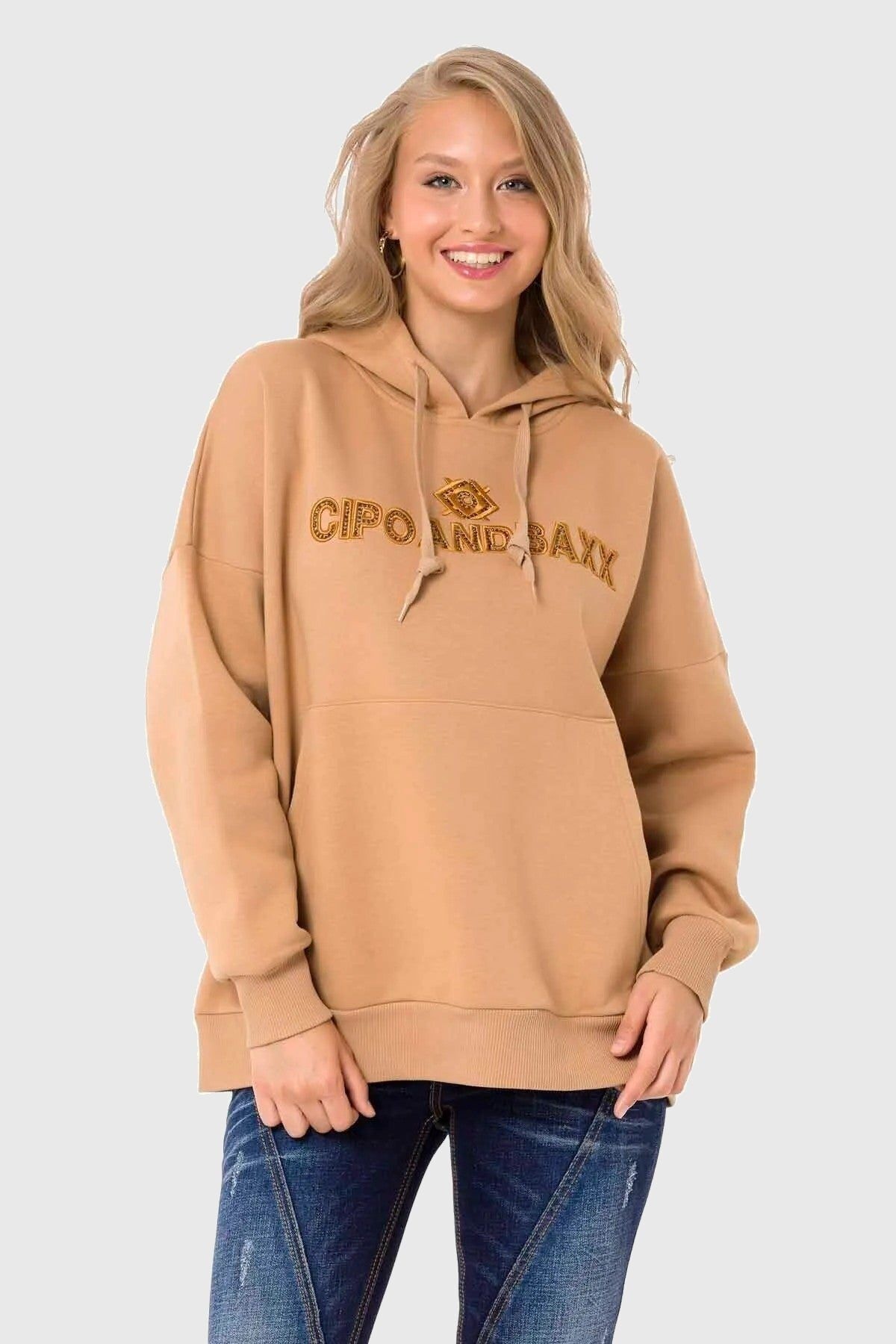 Cipo & Baxx Hoodie "HOODIE SWEATSHIRT" 1 Stk. tlg. sportlich-lässiges Kleid günstig online kaufen