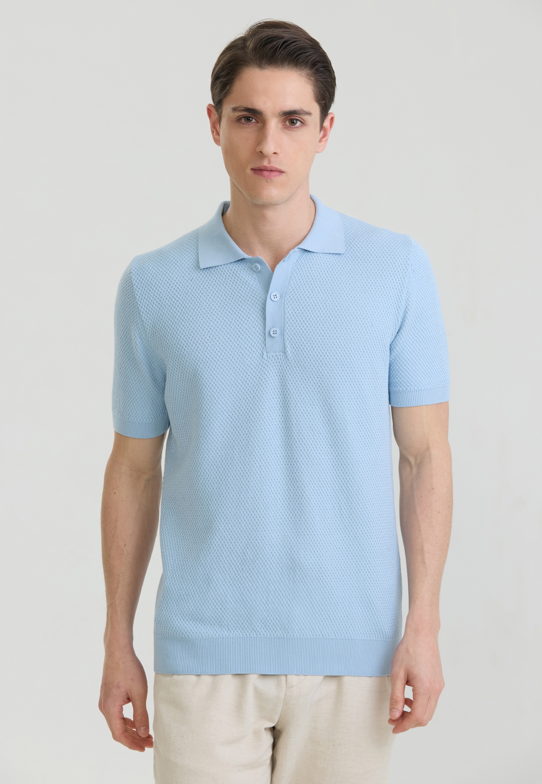 Felix Hardy "Strick-Polo Shirt Kurzarm"