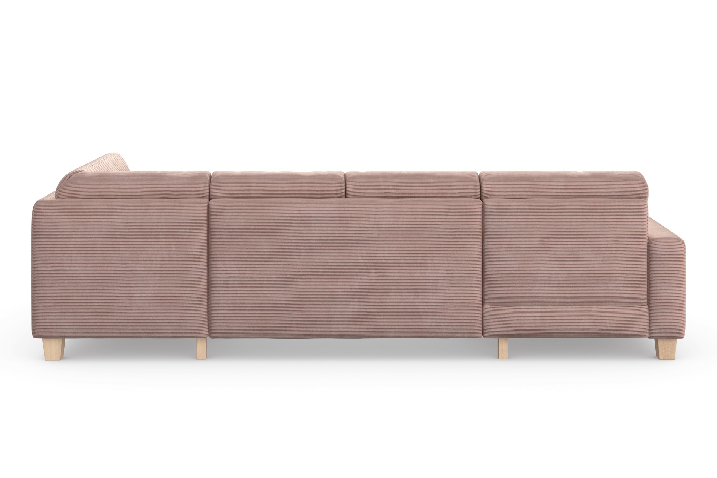 Home affaire Wohnlandschaft »Summer U-Form«, mit oder ohne Bettfunktion und Bettkasten, Cord-Bezug