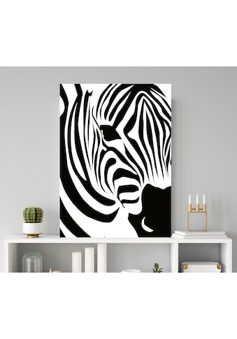 queence Metallbild »Zebra« Zebras (1 St.) Stah...