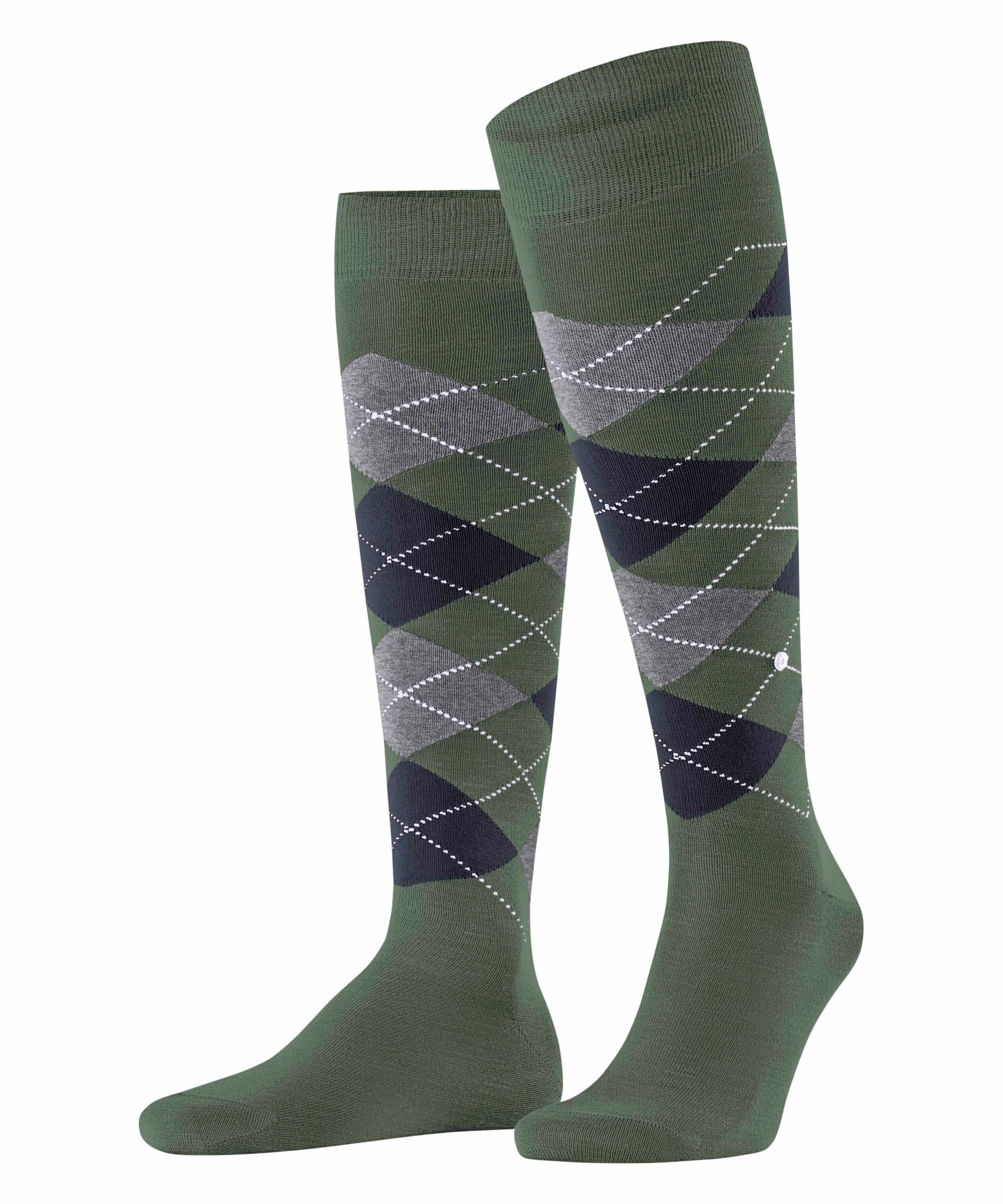 Burlington Kniestrümpfe "Manchester" Einheitsgröße 40-46, Argyle-Muster, Burlington-Clip