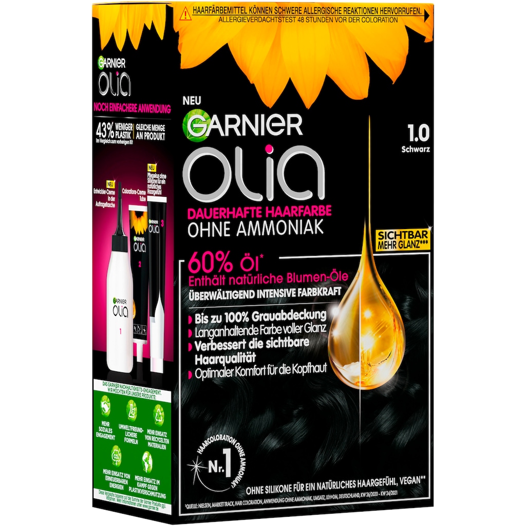 GARNIER Coloration »Garnier Olia dauerhafte Haarfarbe«, (Set, 3 tlg.)