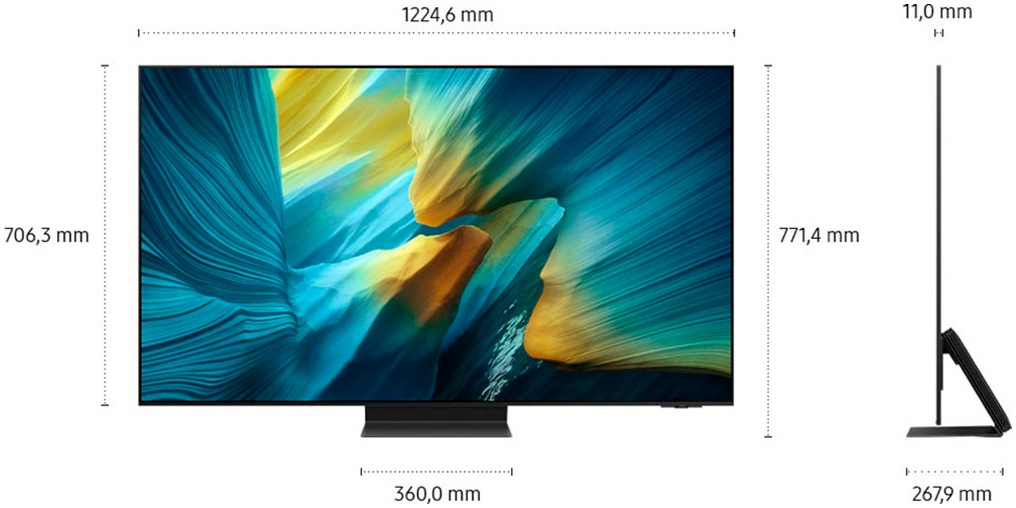 Samsung OLED-Fernseher »GQ55S95FAT«, 4K Ultra HD, Smart-TV, HDR Pro & Glare Free, Dolby Atmos & AI Sound, Gaming Hub, bis zu 165Hz