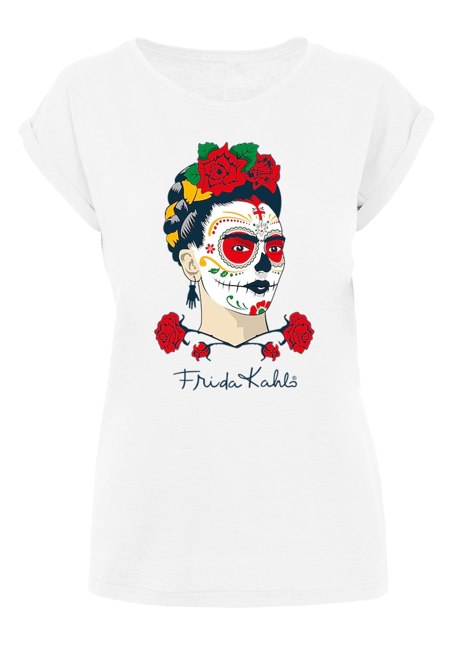 T-Shirt »Merchcode Damen Ladies Frida Kahlo - Dia de los muertos T-Shirt«