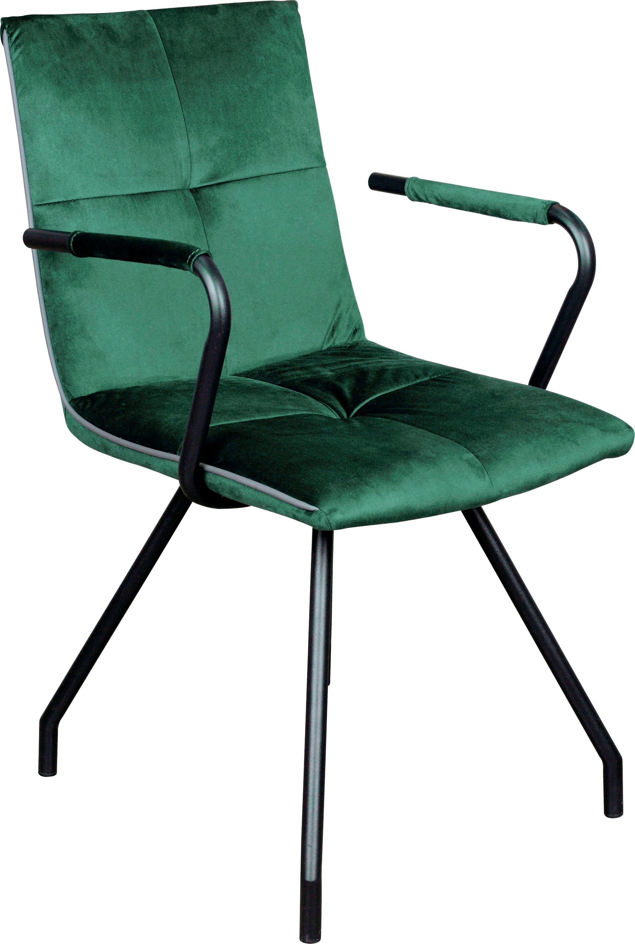 Kayoom Polsterstuhl "Stuhl Eaden 225 2er-Set, samtiger Stoffbezug, Paspel a günstig online kaufen