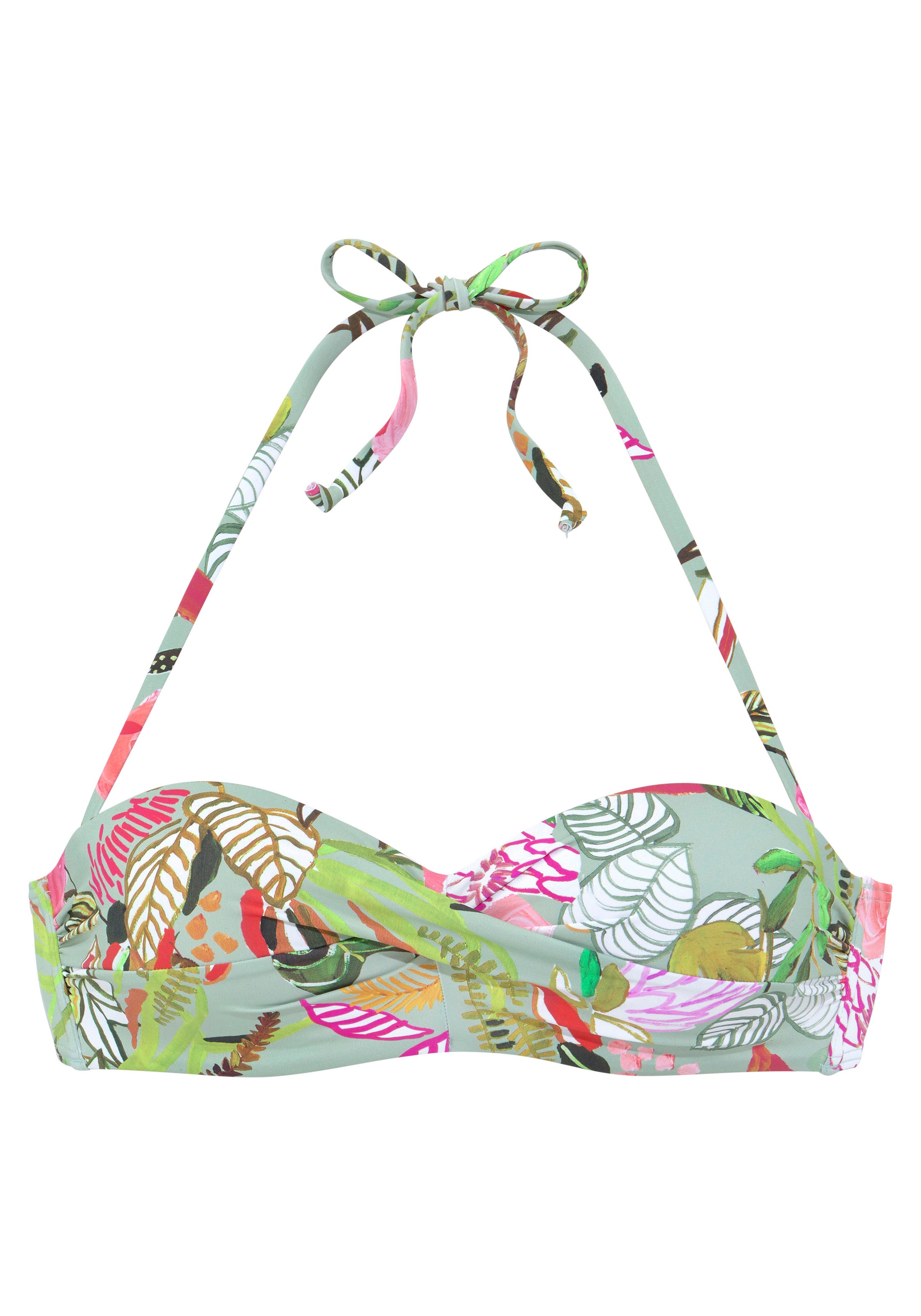 s.Oliver Bügel-Bandeau-Bikini-Top "Herst" im floralen Design günstig online kaufen