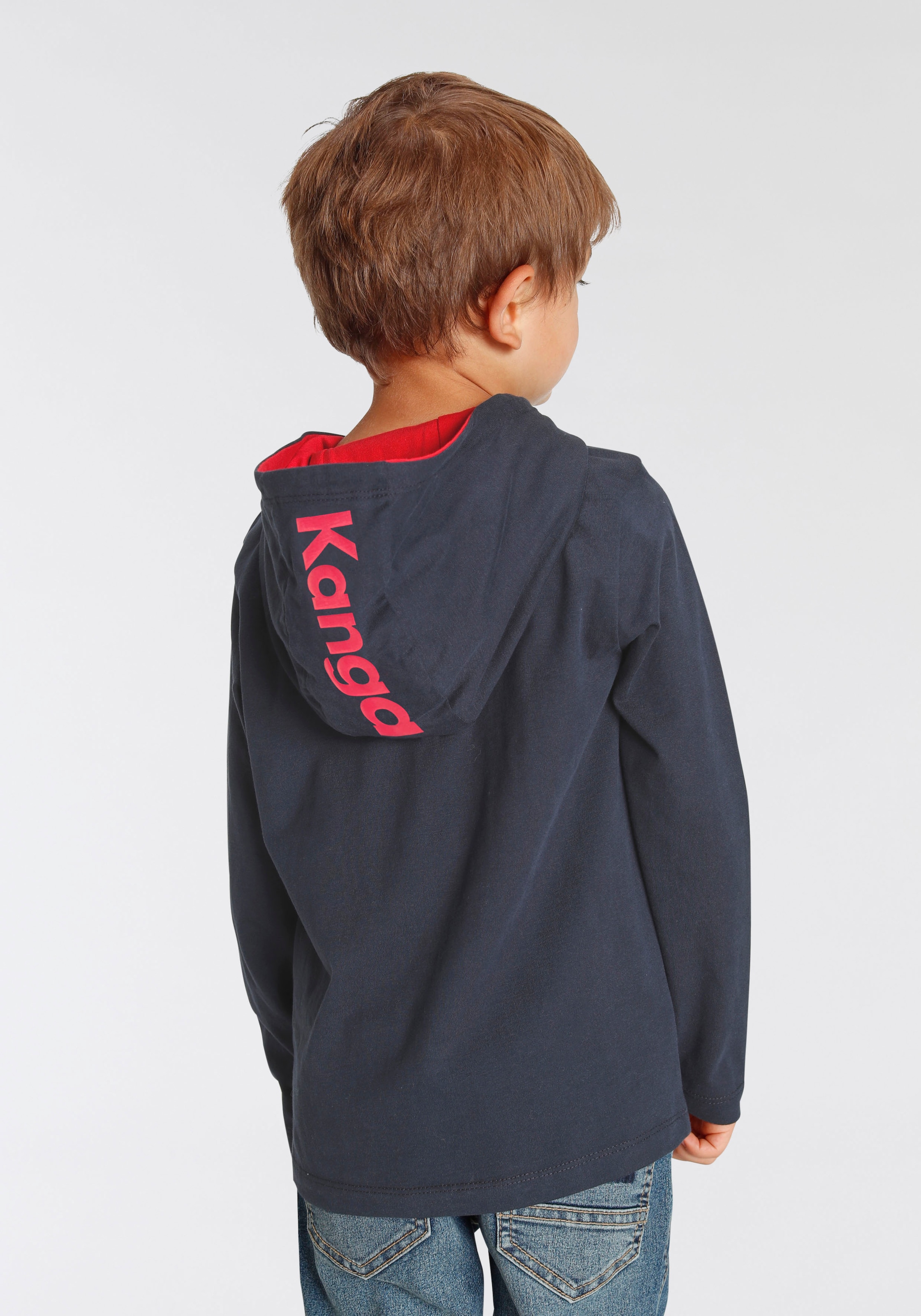 KangaROOS Kapuzenshirt »Logo-Print«, für kleine Jungen | BAUR