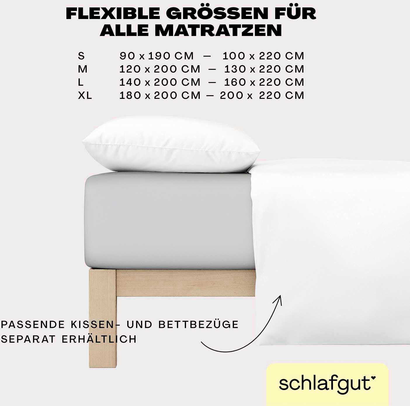 Schlafgut Spannbettlaken »EASY Jersey Elasthan«, MADE IN GREEN by OEKO-TEX®