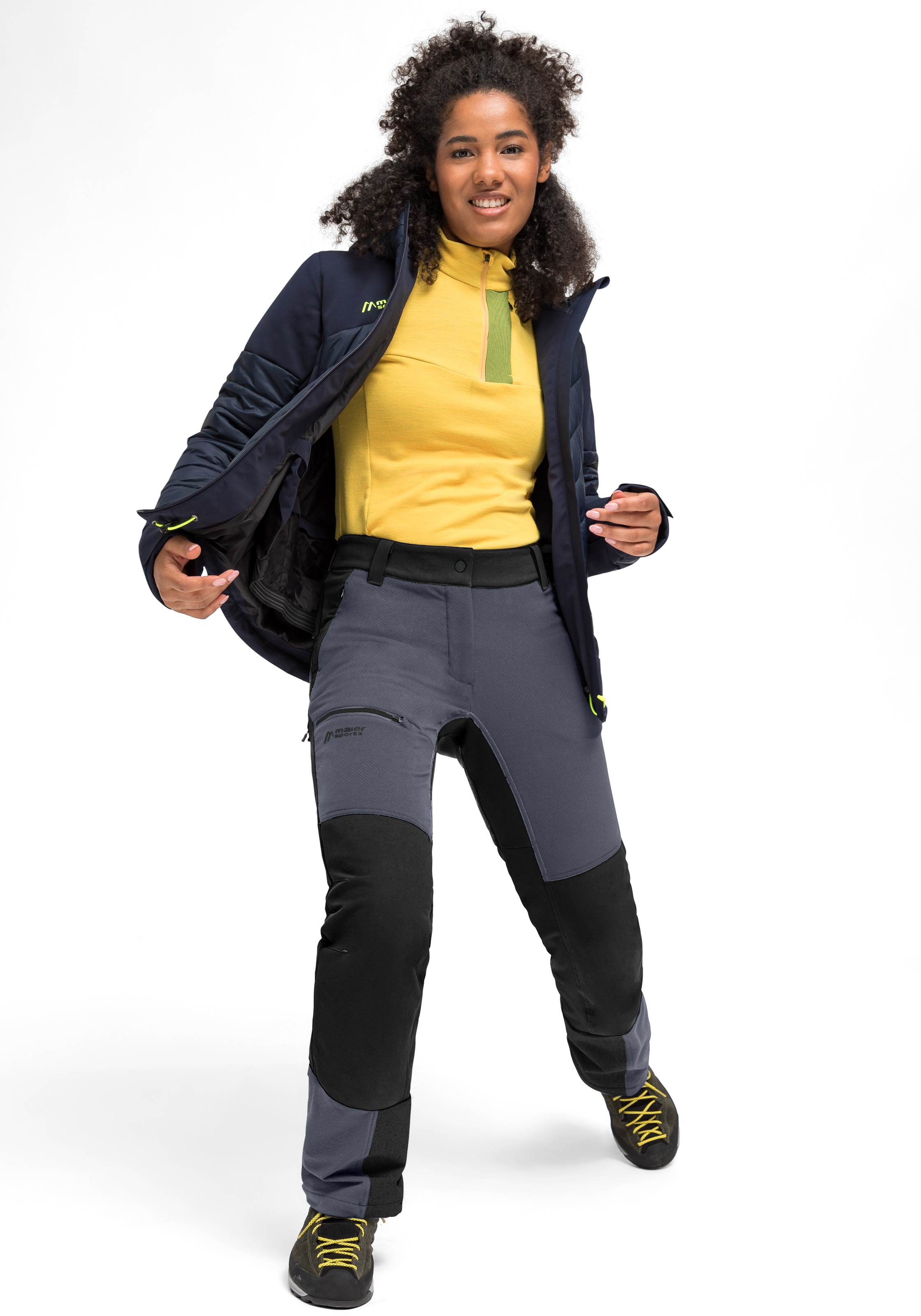 Maier Sports Funktionshose »Ofot Hyb W«, funktionale und atmungsaktive Hybrid-Hose für Damen