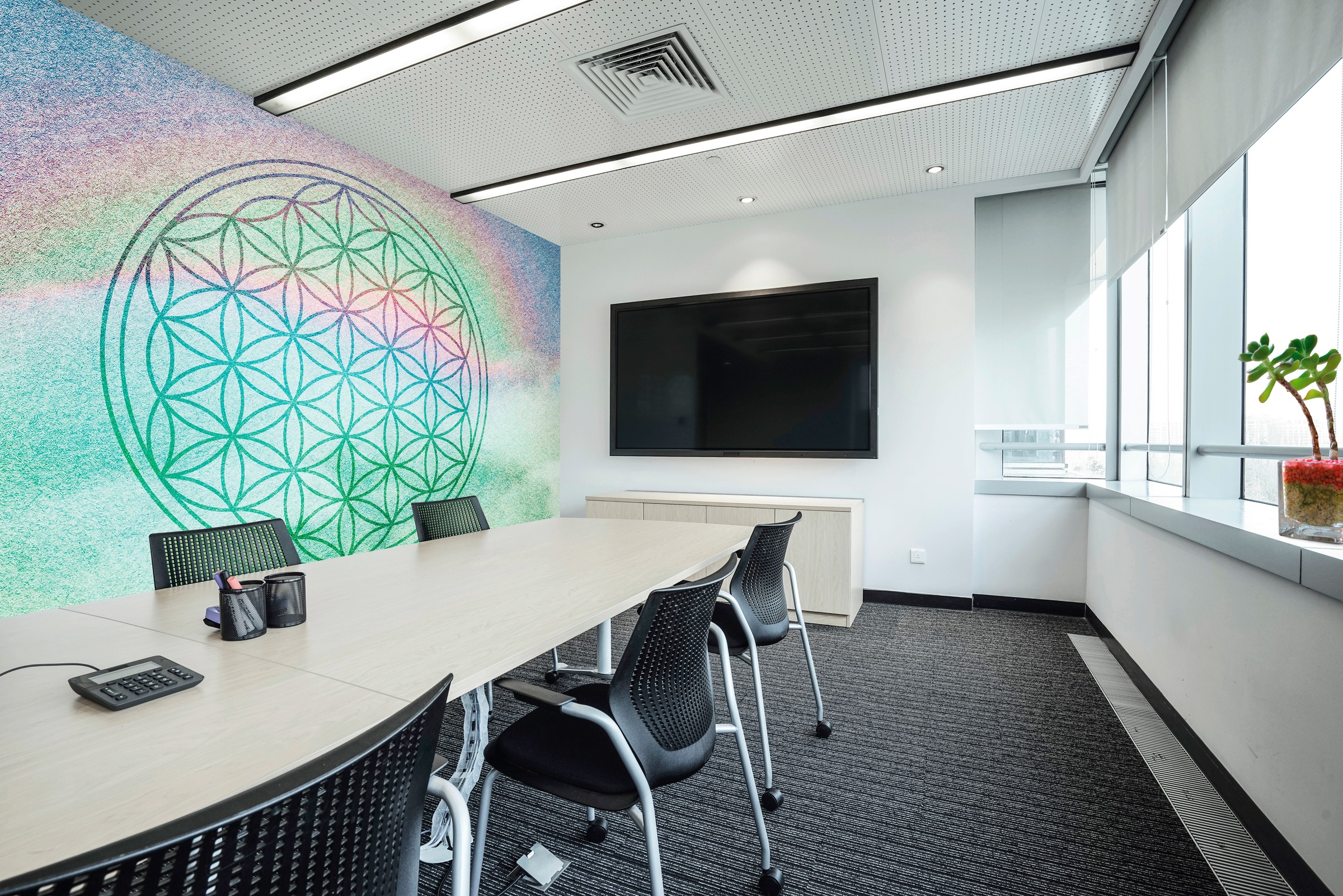 Architects Paper Fototapete »Atelier 47 Flower of Life 2«, orientalisch, Vlies, Wand, Schräge, Decke