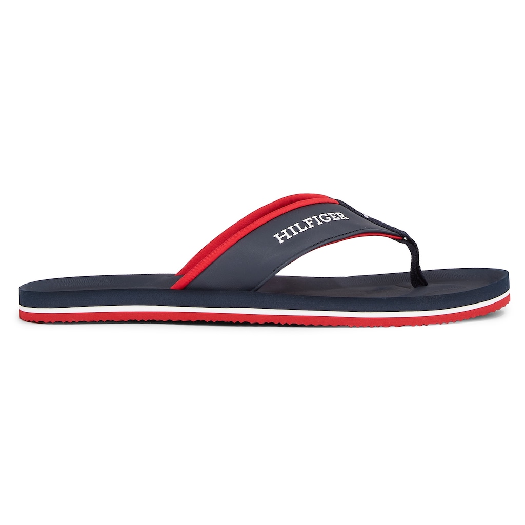 Tommy Hilfiger Zehentrenner »COMFORT HILFIGER BEACH SANDAL«