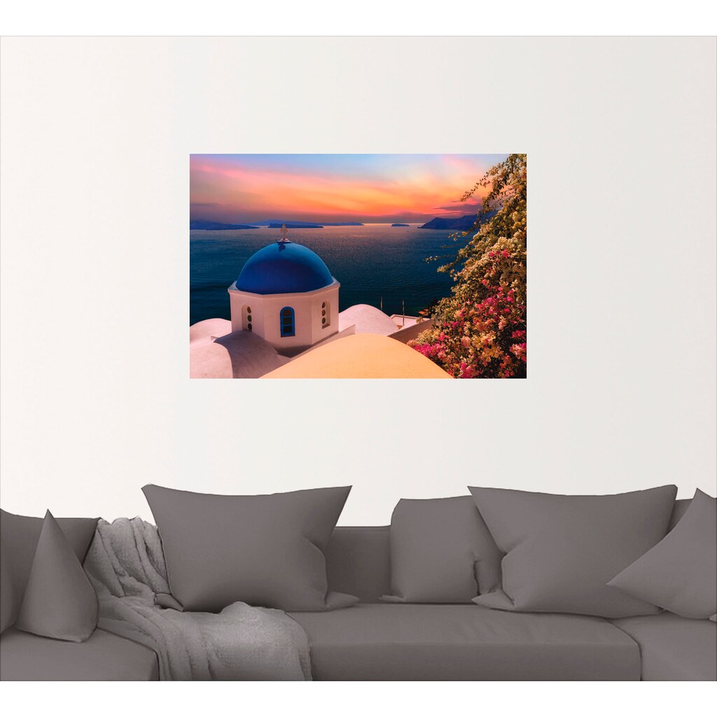 Artland Wandbild »Santorini«, Gewässer, (1 St.)