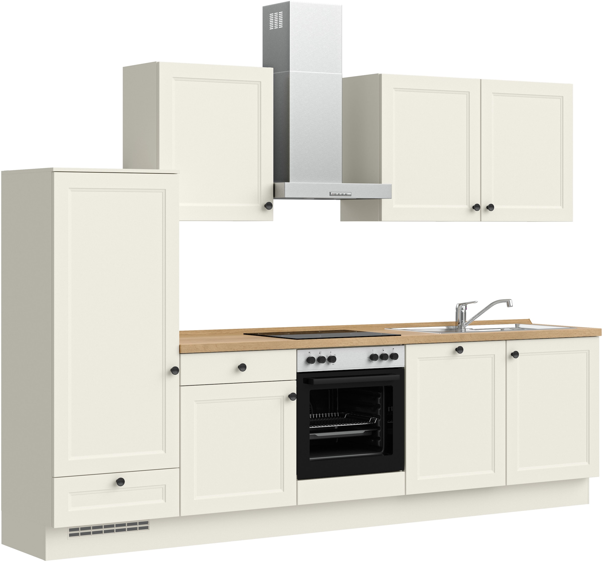 nobilia® Küchenzeile »"Cascada I"«, vormontiert, Ausrichtung wählbar, Breite 300 cm, wahlw. mit E-Geräten