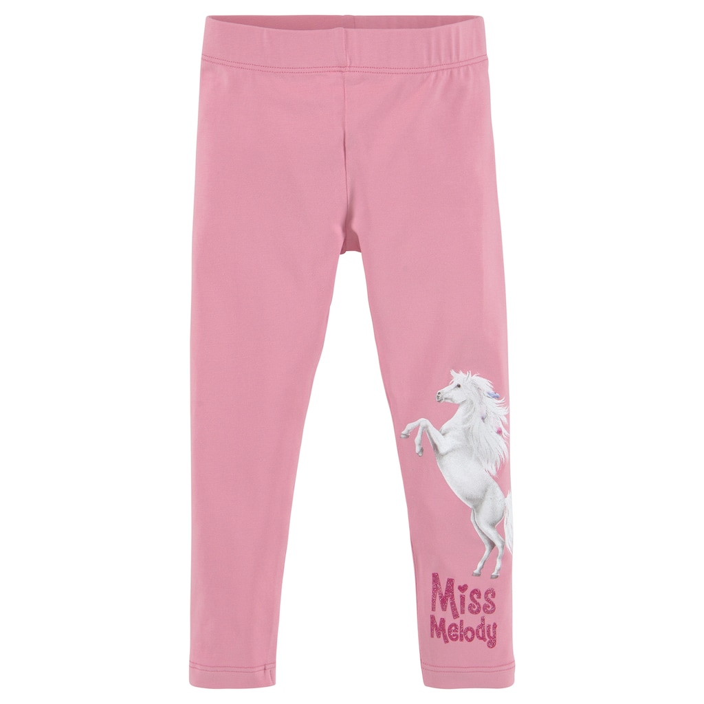 Miss Melody Langarmshirt & Leggings, (Set, 2 tlg.), mit tollen Pferdedrucken