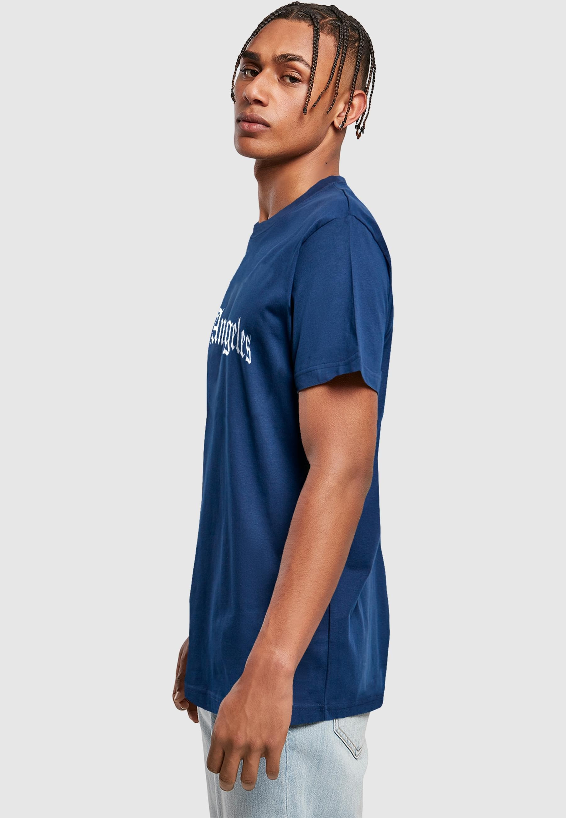 MisterTee T-Shirt »MisterTee Herren Los Angeles Wording Tee«, (1 tlg.)
