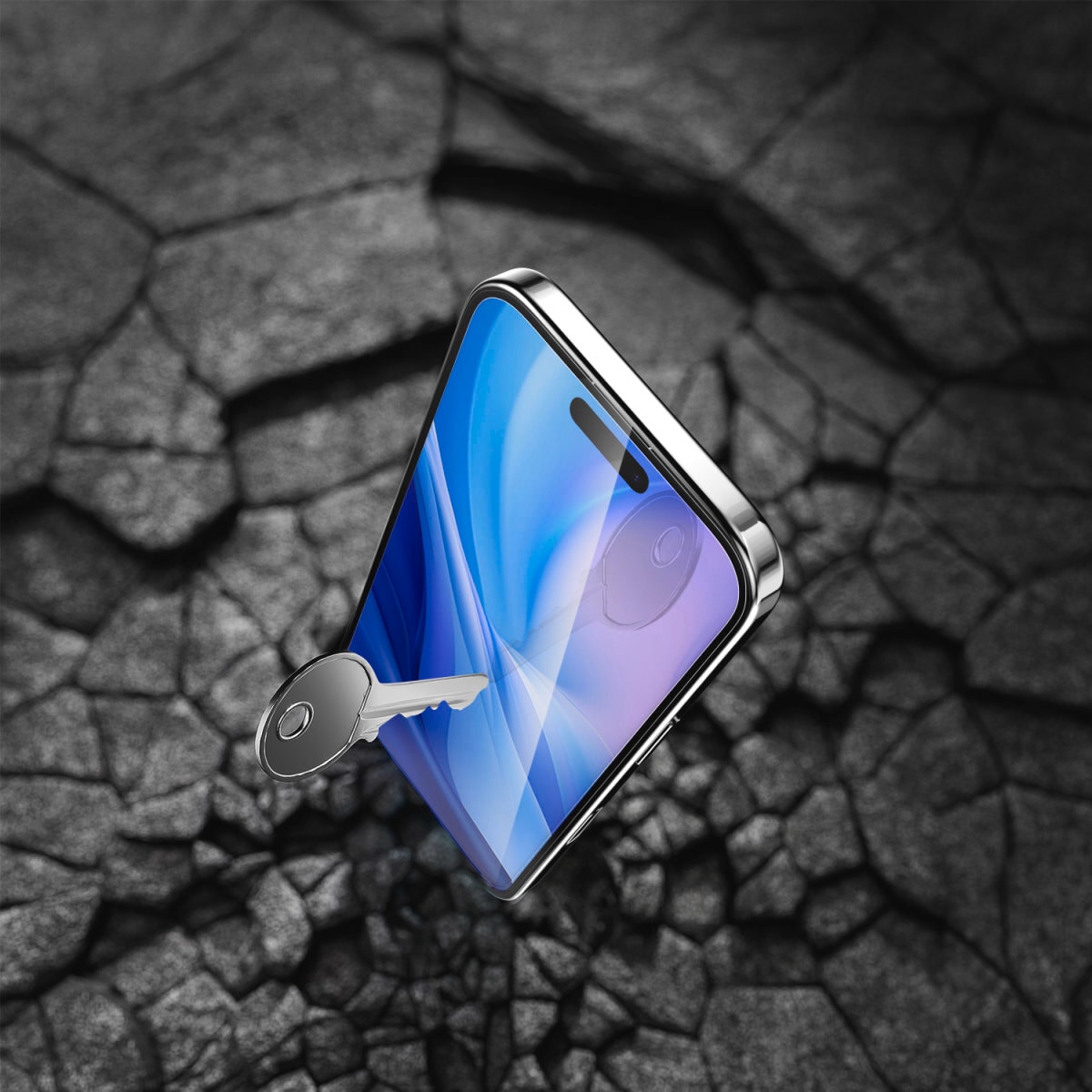 4smarts Displayschutzglas »Second Glass mit Montagerahmen«, für Apple iPhone 16 Pro, (1 St.), Displayschutzfolie, Schutzfolie, Bildschirmschutz, kratz- & stoßfest