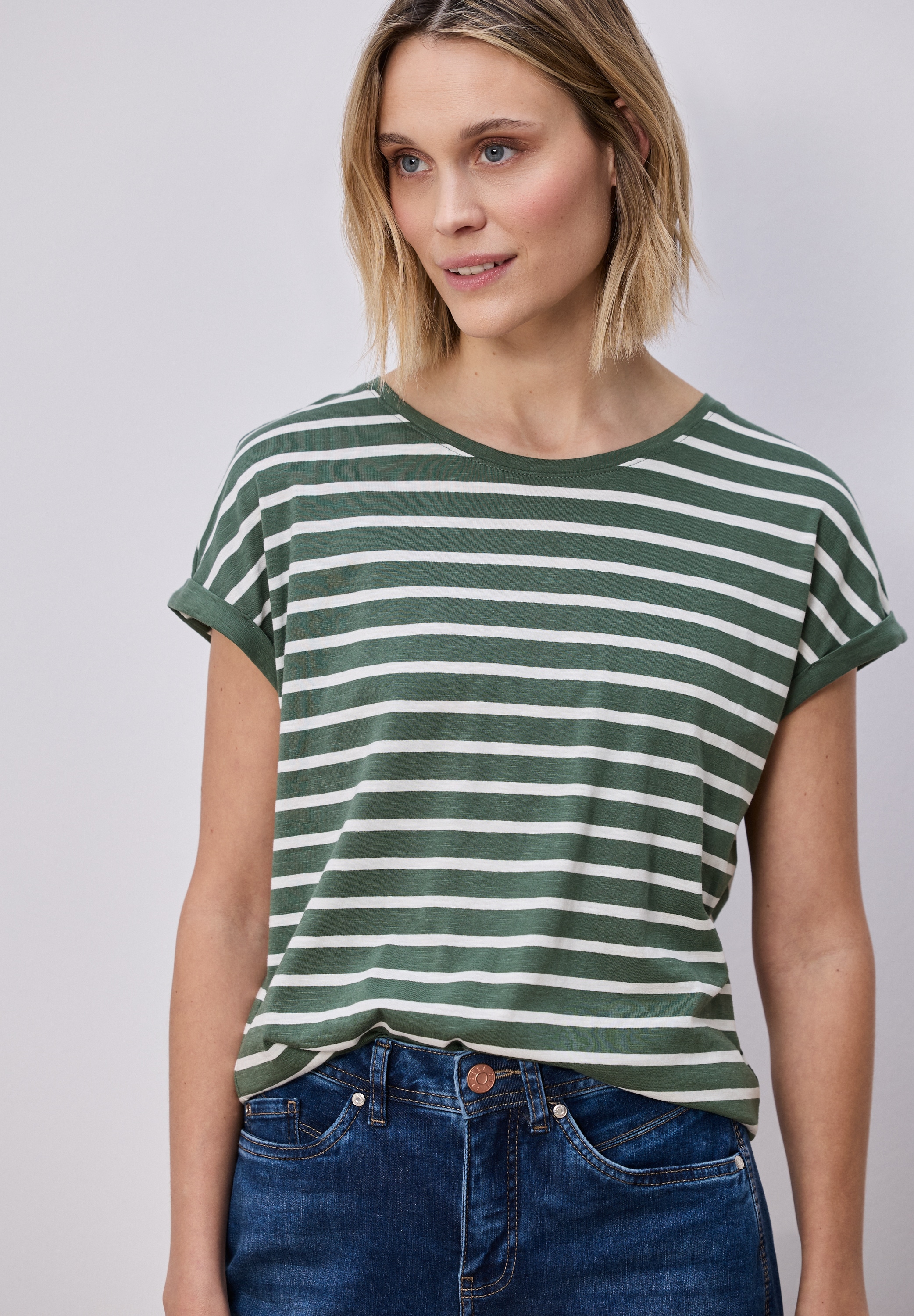 STREET ONE T-Shirt mit Rundhalsausschnitt günstig online kaufen