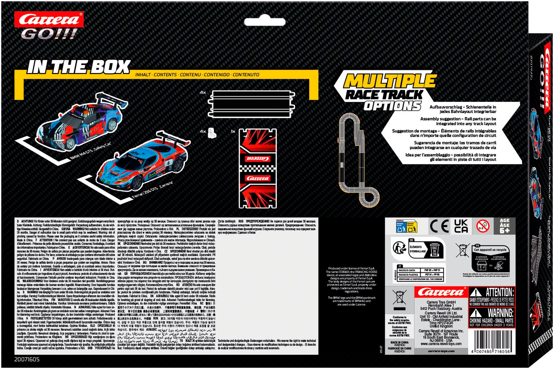 Carrera® Anschlussschiene »Carrera GO!!! Extension Pack - GT Racer mit 2 Slot Car Fahrzeugen«