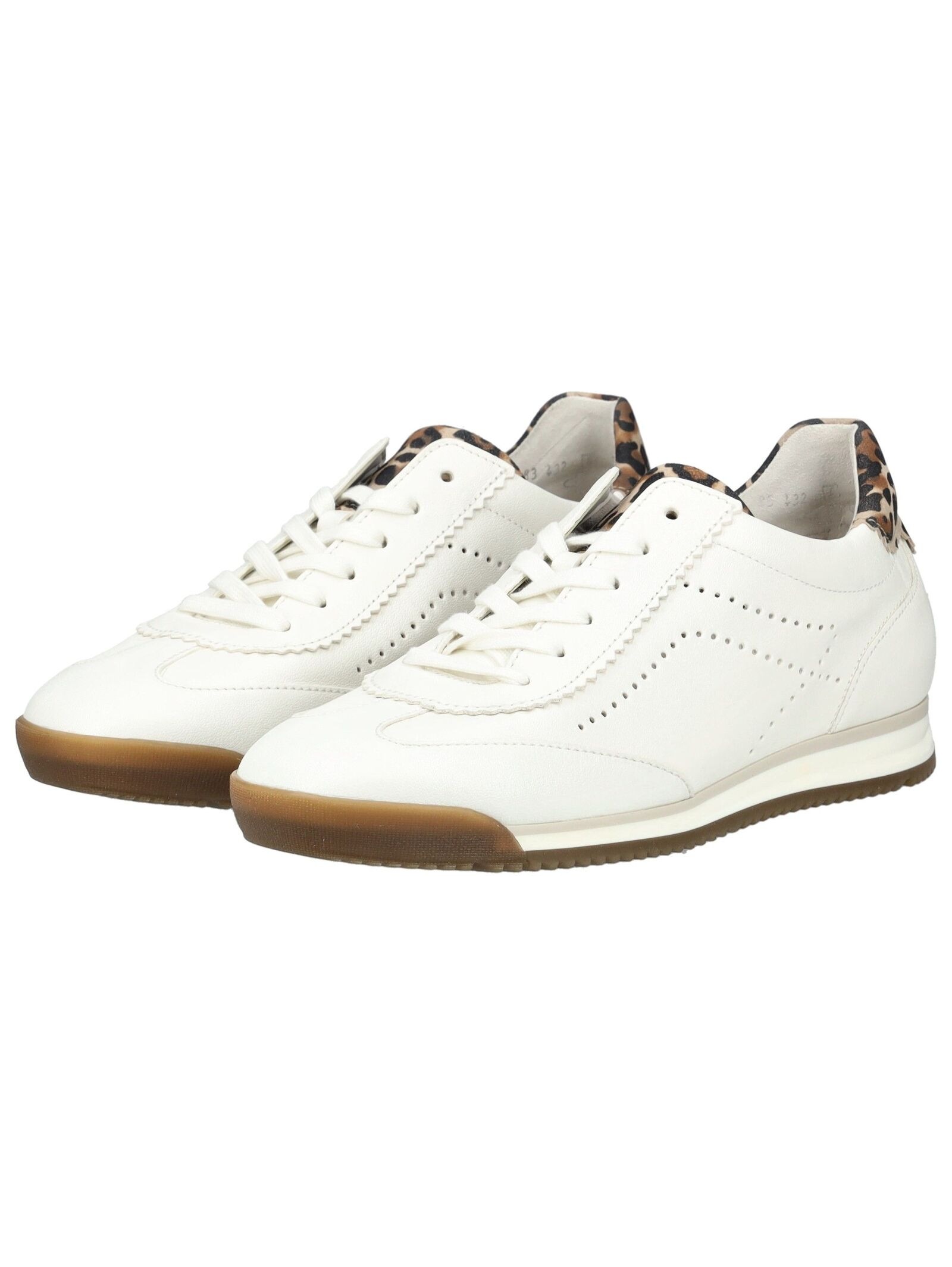 Gabor Wedge Sneaker White Leopard Size 39 3