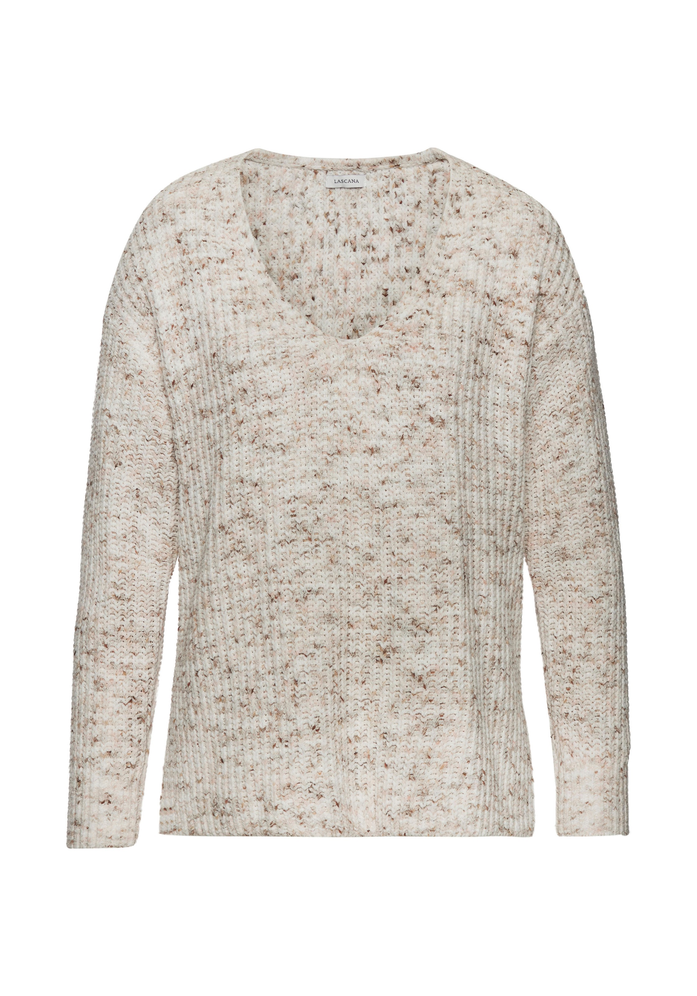 Buffalo V-Ausschnitt-Pullover, aus weichem Chenille, Strickpullover, kusche günstig online kaufen