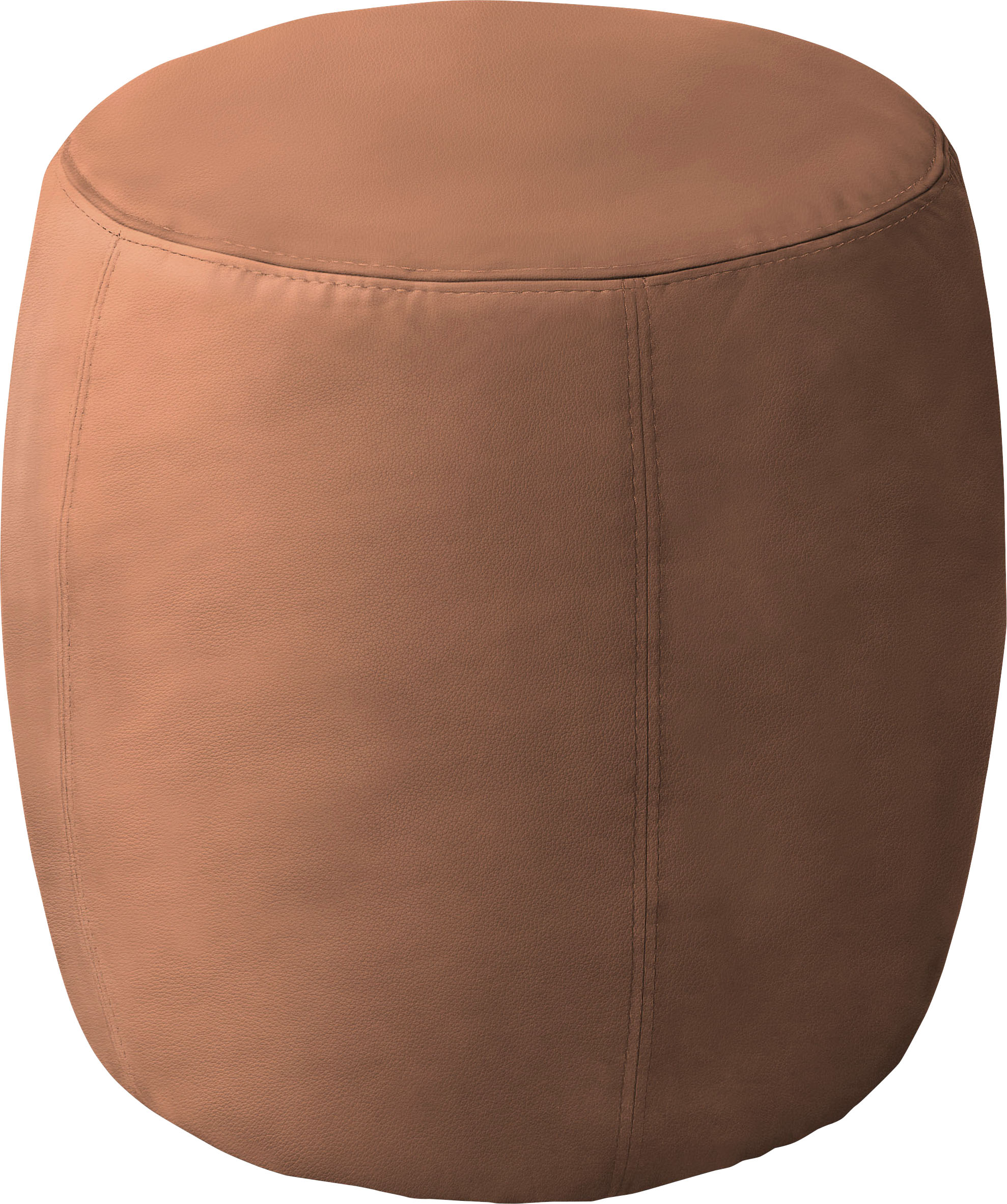 SCHÖNER WOHNEN-Kollektion Polsterhocker "Tiny" in Velours und Echtleder, B/T/H: 35/35/46 cm