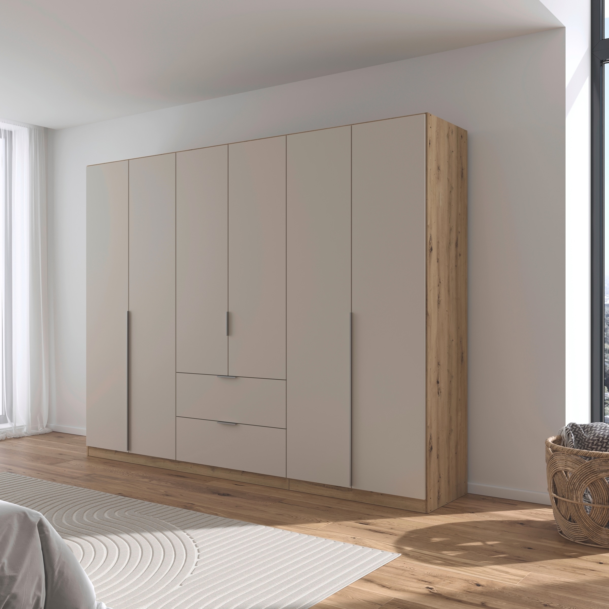 OTTO home Drehtürenschrank "Kleiderschrank Schrank Garderobe AGORDO mit Dek günstig online kaufen