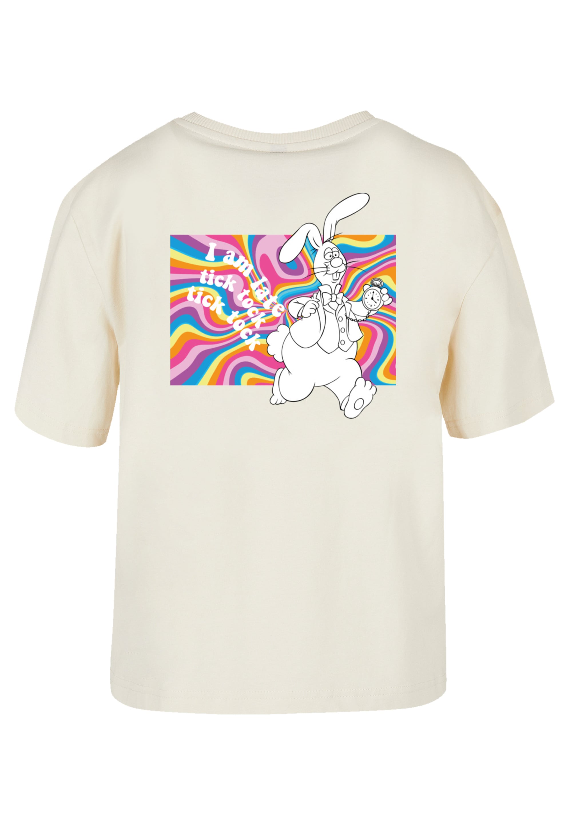 F4NT4STIC T-Shirt »Alice im Wunderland Uhr Hase« Premium Qualität, Nostalgie, Kinderserie