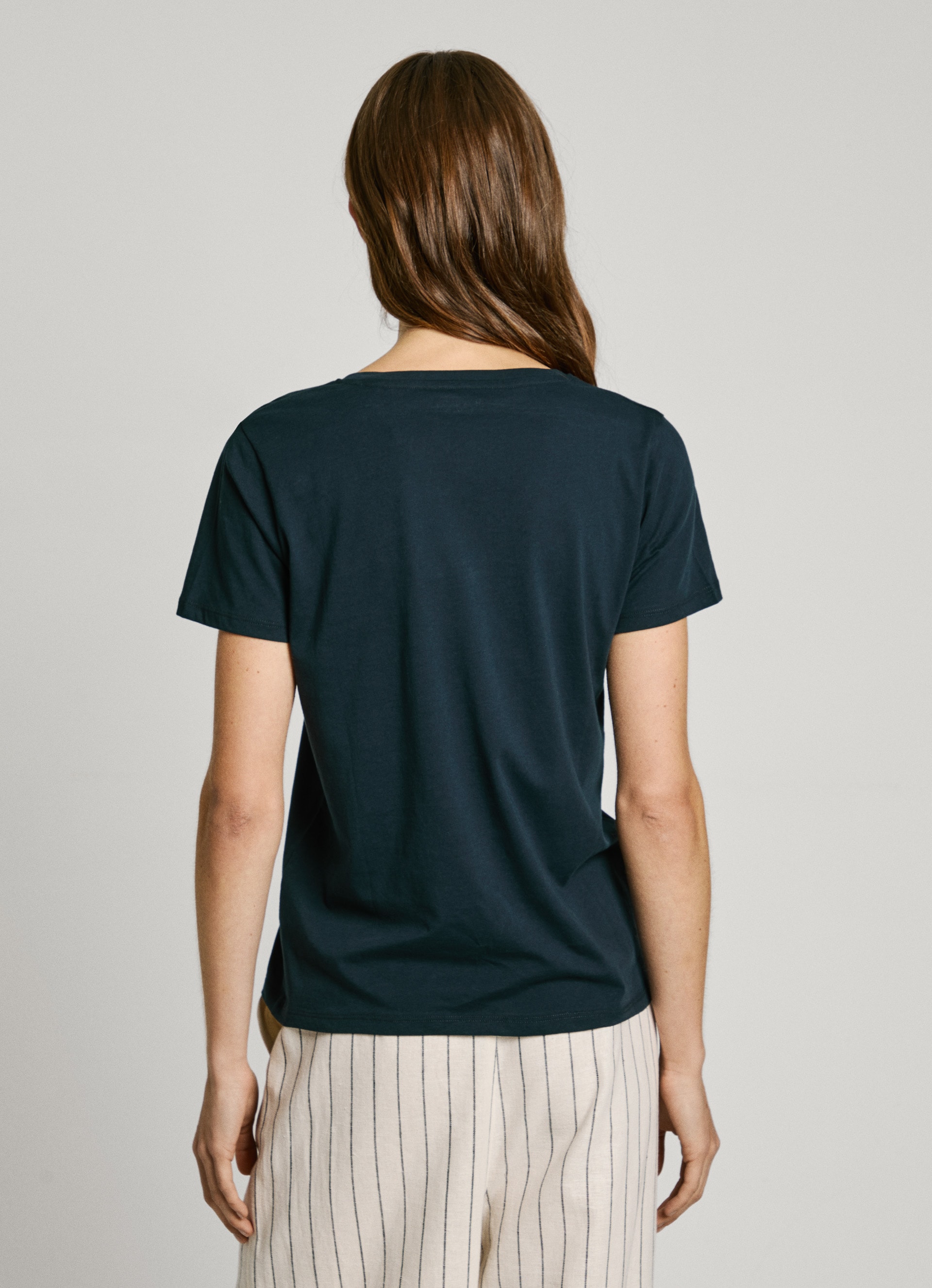 Pepe Jeans V-Shirt "MACY V-NECK", mit Logoschriftzug günstig online kaufen