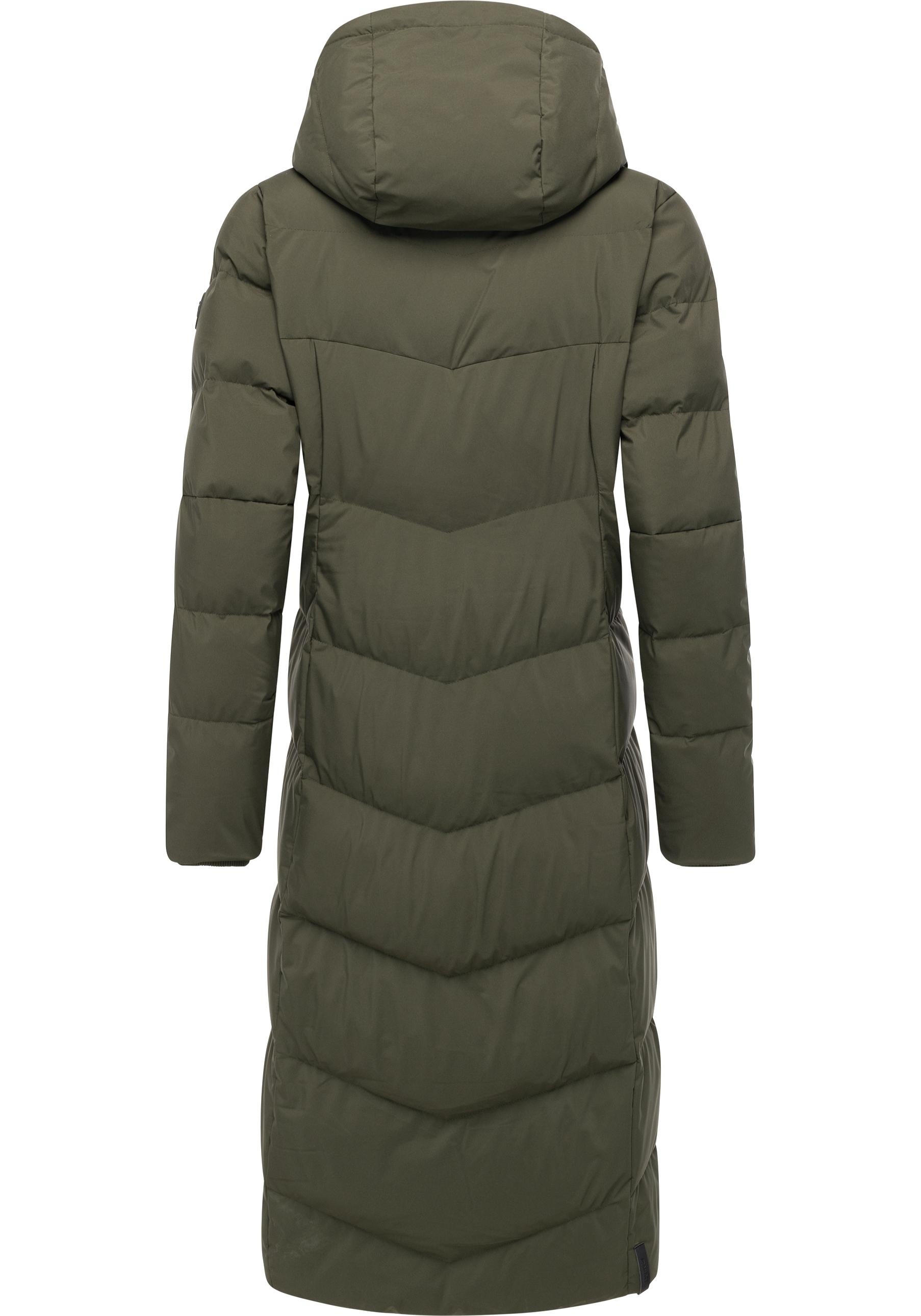 Ragwear Wintermantel »Pavla Long Soft YOUMODO«, Wasserdichter Steppmantel mit Kuschelkragen