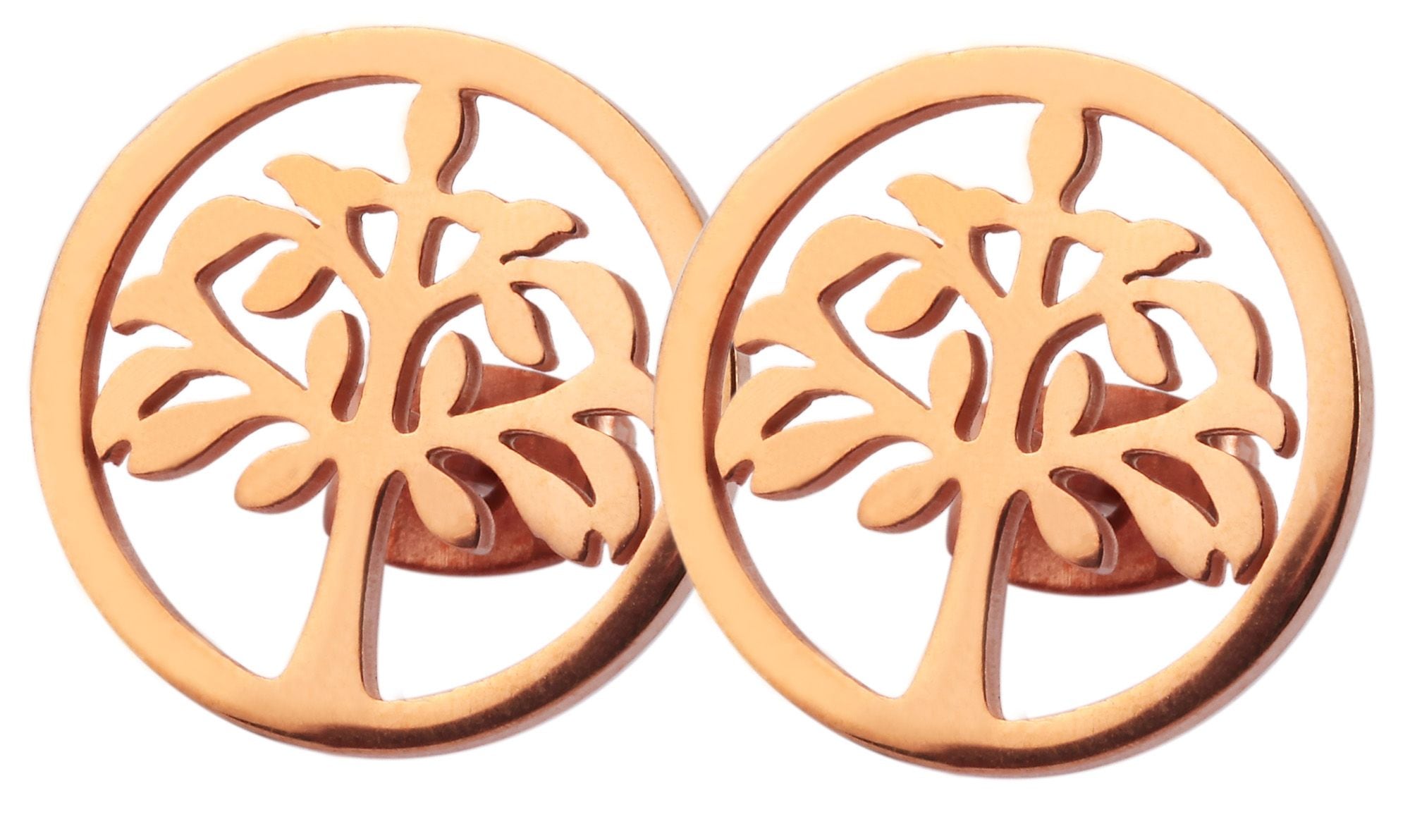 Adelia´s Paar Ohrhänger "Damen Ohrringe – Lebensbaum aus Edelstahl mit Stra günstig online kaufen