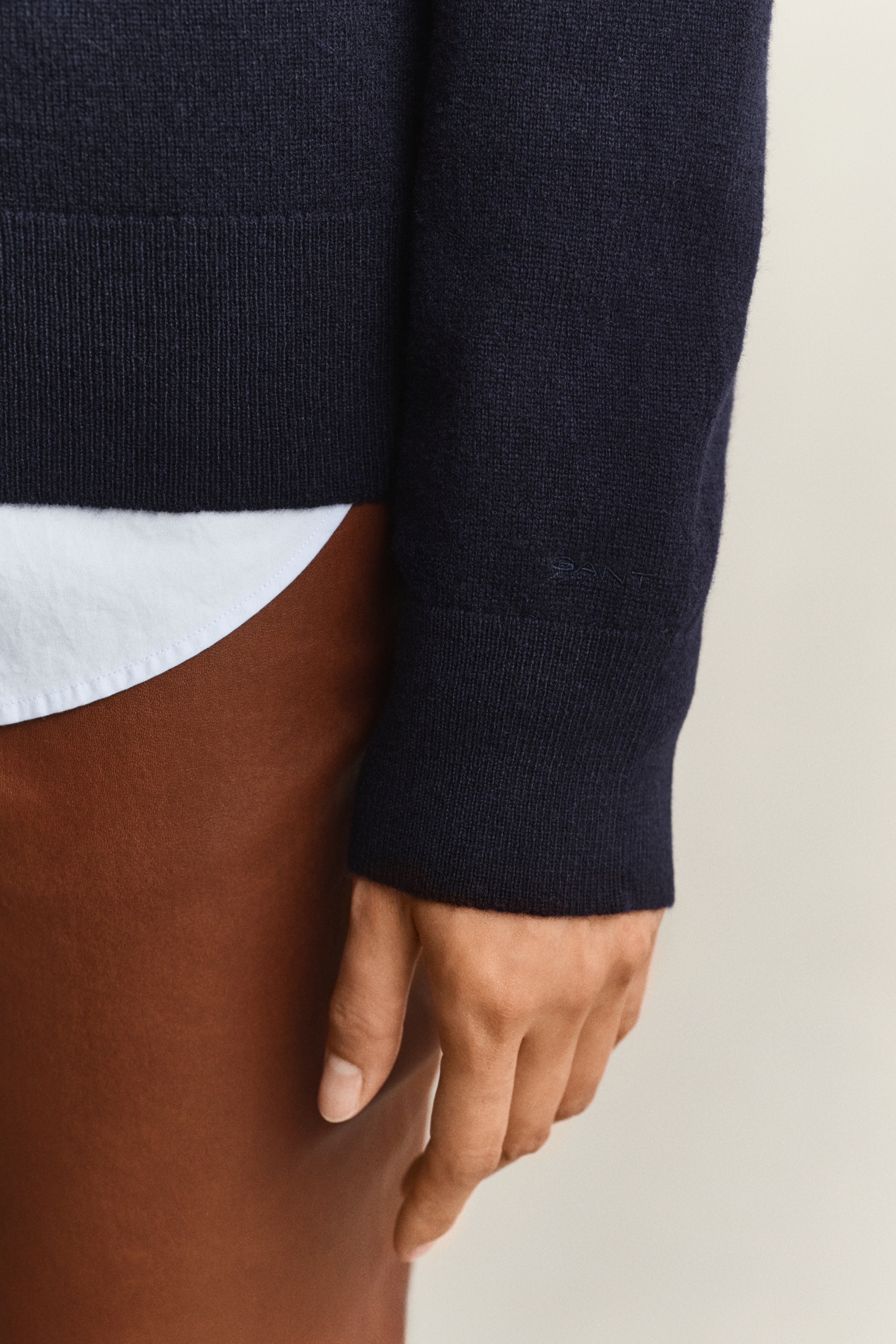 Gant Strickpullover »SUPERFINE LAMBSWOOL C-NECK« aus feiner Wolle