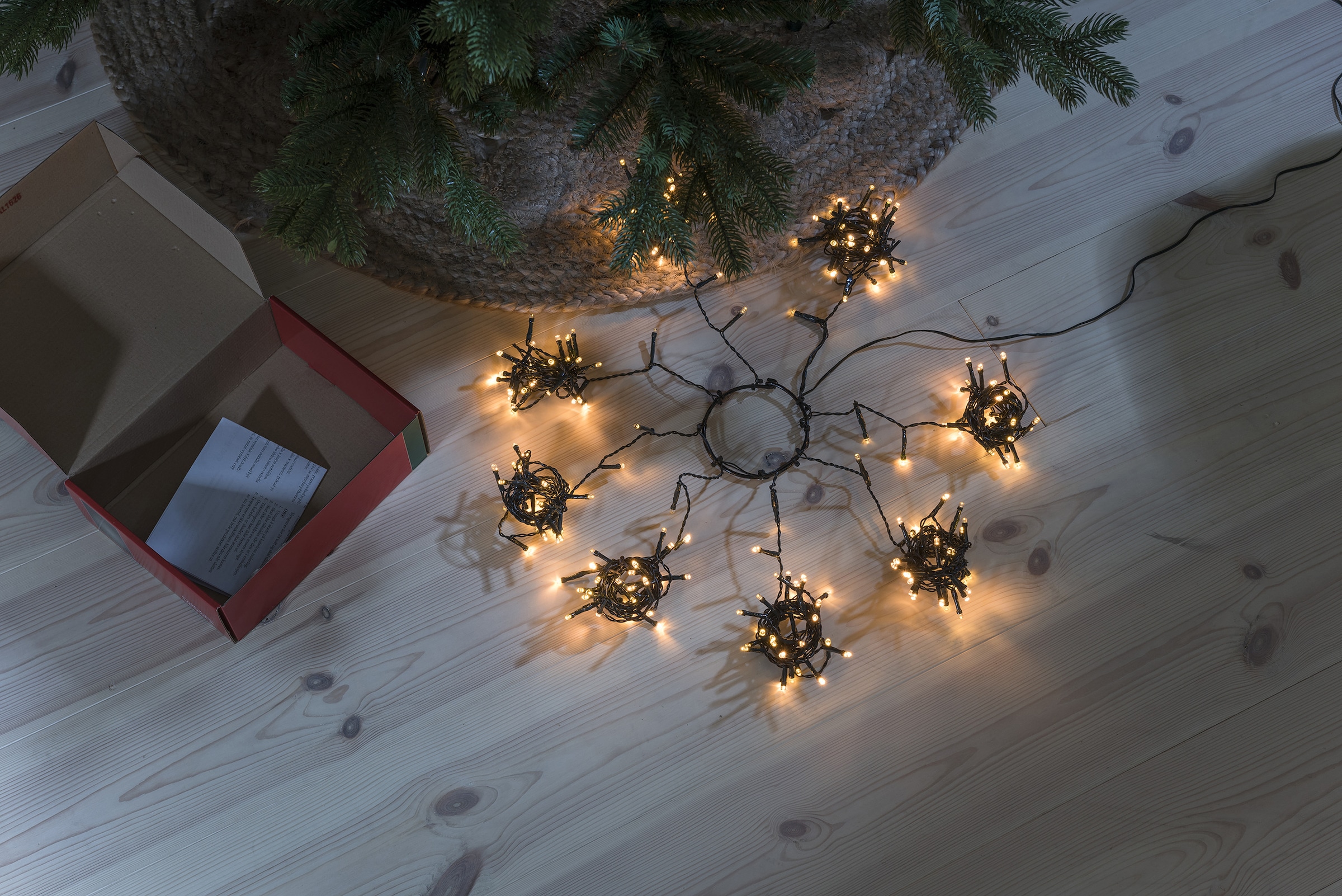 LED LED-Baummantel 30 Stränge KONSTSMIDE | 8 vormontiert mit Lichterkette BAUR Dioden, Ring, à Christbaumschmuck«, »Weihnachtsdeko,