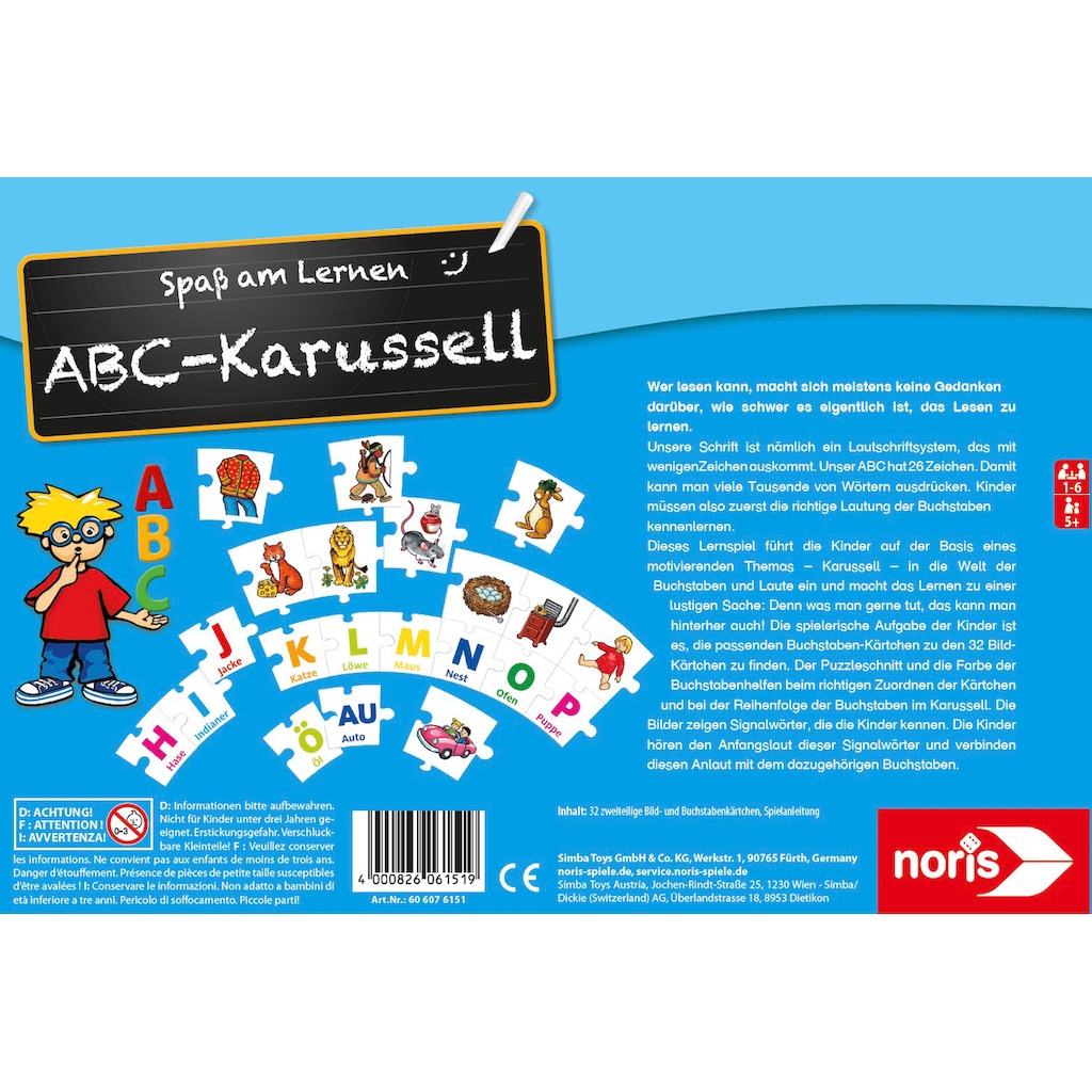 Noris Spiel »ABC-Karussell«