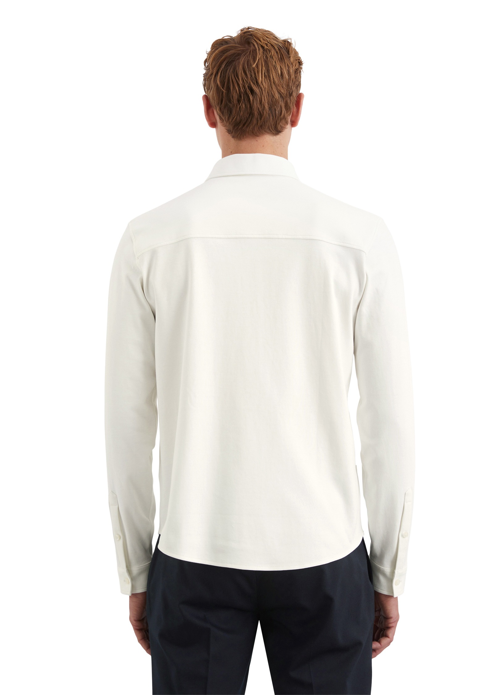 Marc O'Polo Langarm-Poloshirt »aus reiner Bio-Baumwolle«