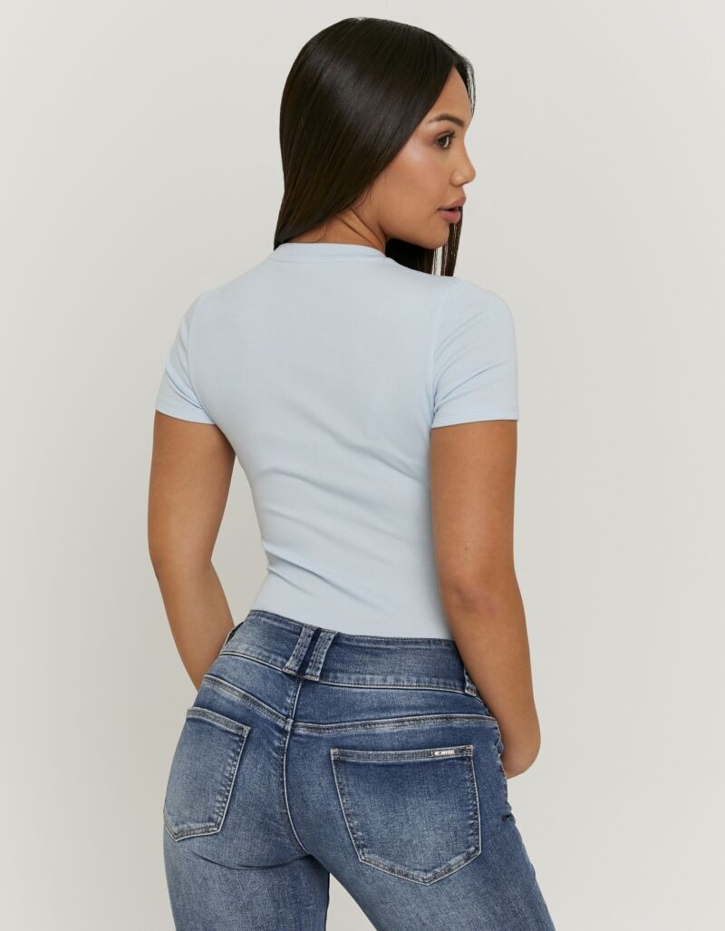 Tally Weijl Kurzarmbody »SBOCOCOSYT« Baumwollmischung, Basic, eng anliegend