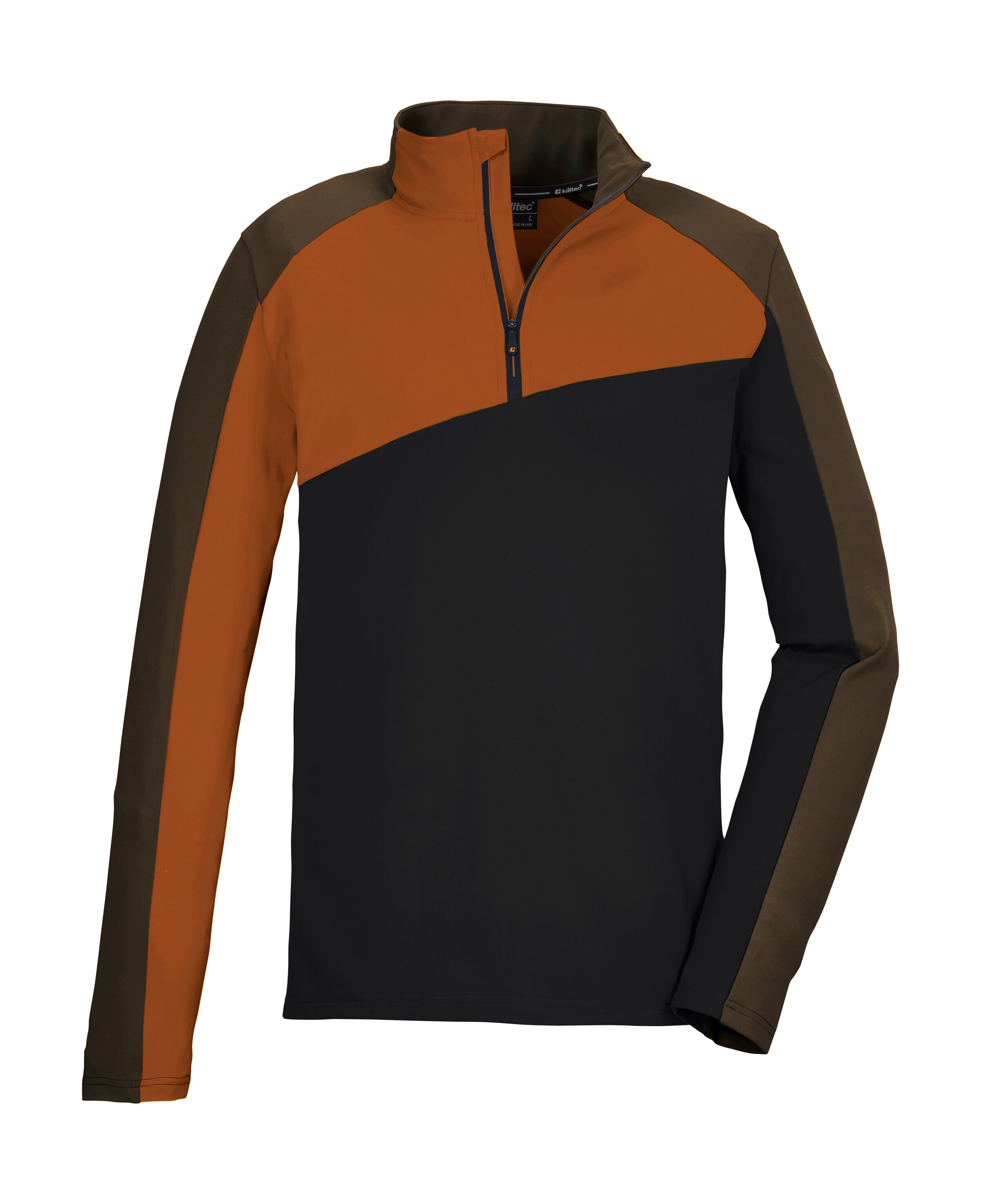 Killtec Langarmshirt "KSW 316 MN LS SHRT", Funktionsshirt mit Stehkragen, S günstig online kaufen
