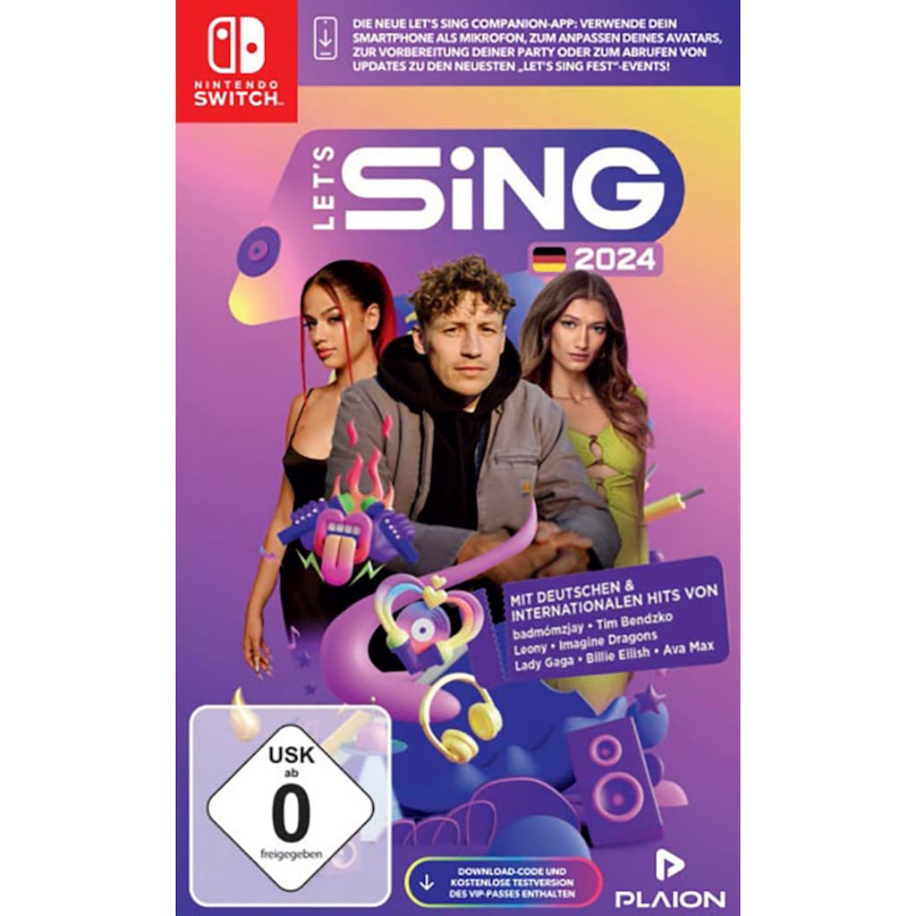 Ravenscourt Spielesoftware »Let's Sing 2024 German Version«, Nintendo Switch