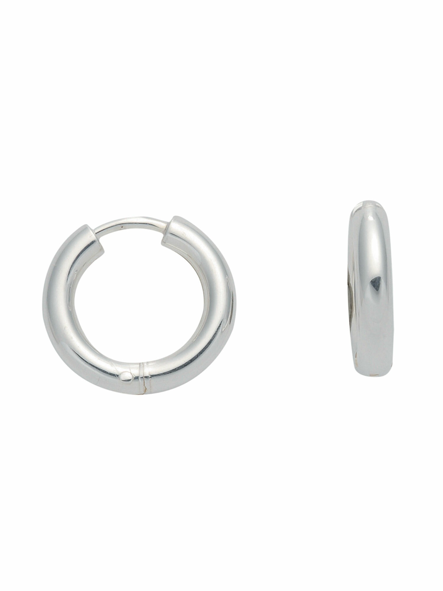 Adelia´s Paar Ohrhänger »1 Paar 925 Silber Ohrringe / Creolen Ø 15 mm« 925 Sterling Silber Silberschmuck für Damen