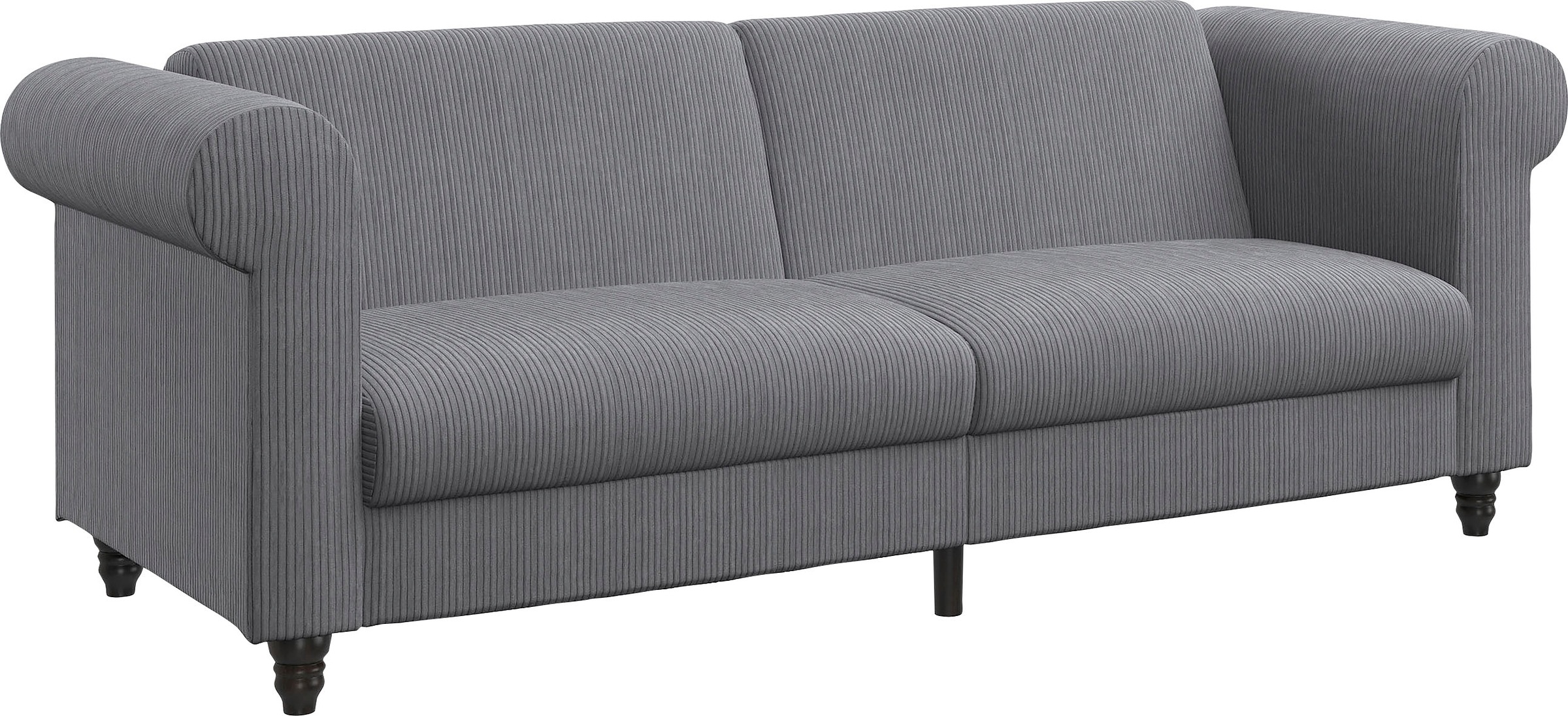 Dorel Home 3-Sitzer »Felix II, Schlafsofa 236cm, (Liegefläche 108x190cm), Rückenlehne«, 3-fach verstellbar, Sitzhöhe 46 cm, Cord