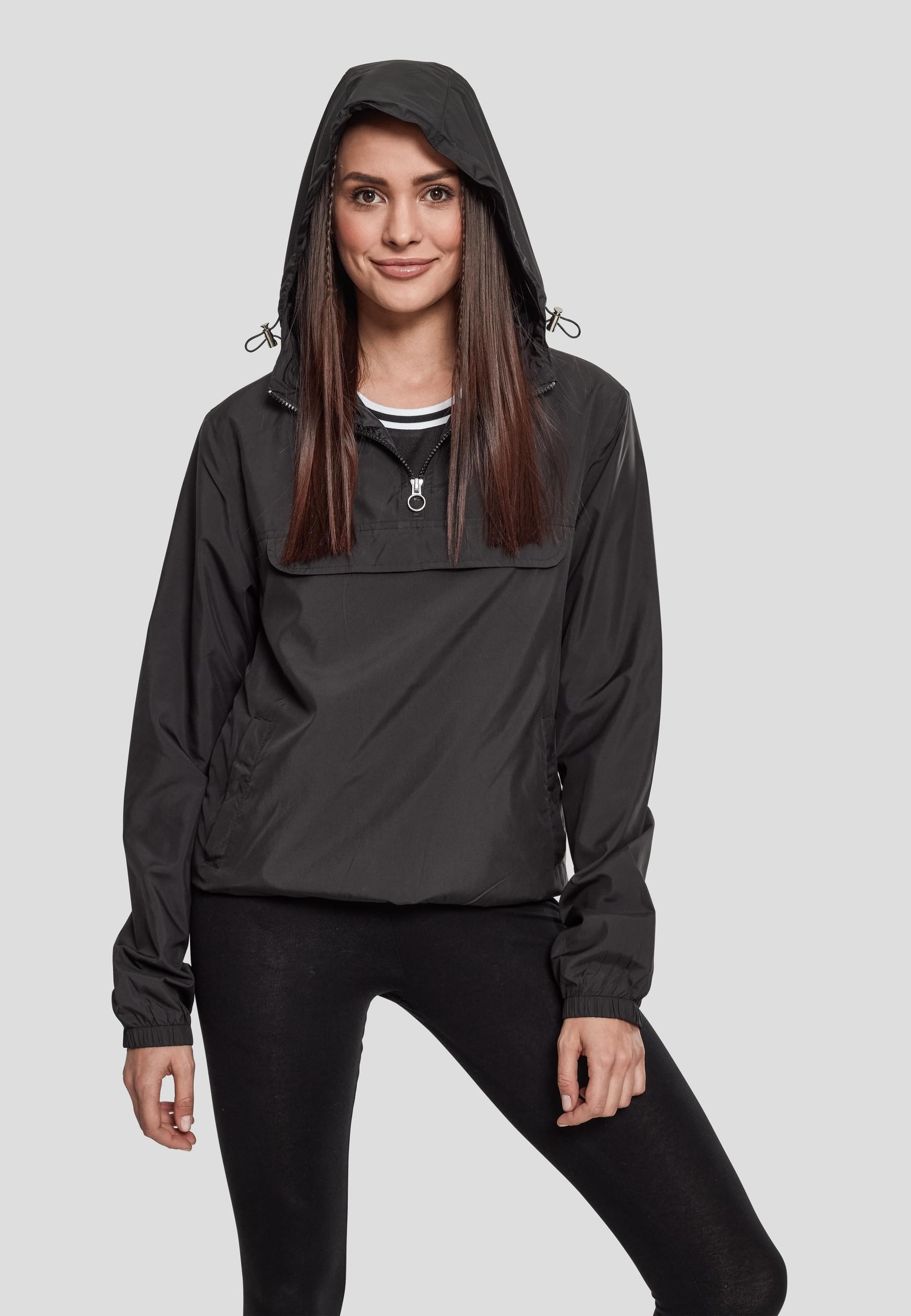 URBAN CLASSICS Allwetterjacke »Urban Classics Damen Ladies Basic Pull Over Jacket«, (1 St.), mit Kapuze