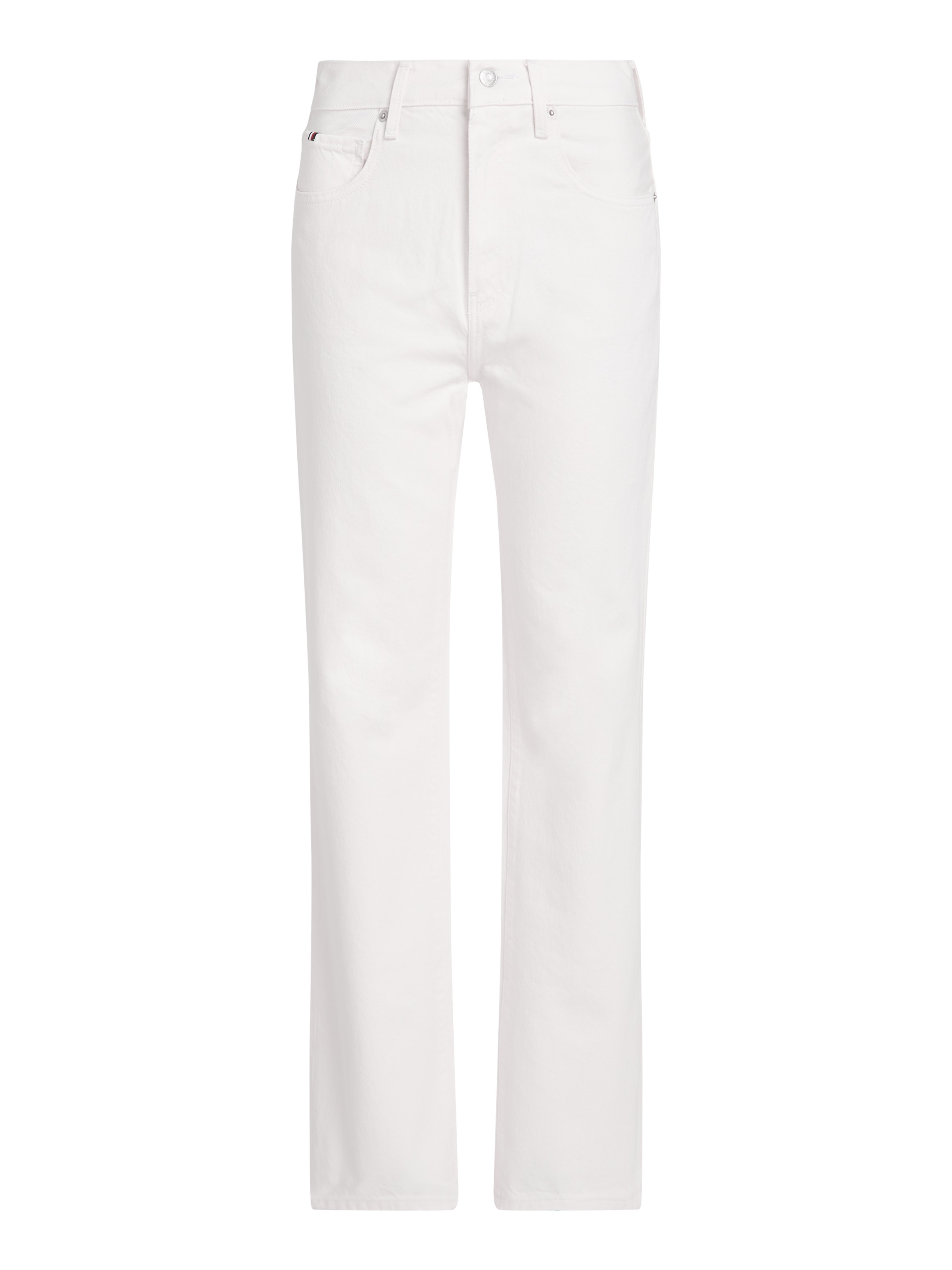 Tommy Hilfiger Bootcut-Jeans »RELAXED BOOTCUT HW ECRU« mit Tommy Hilfiger Logo-Badge